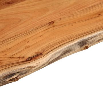 vidaXL Tischplatte Tischplatte 70x60x2,5cm Rechteckig Massivholz Akazie Naturkante (1 St)