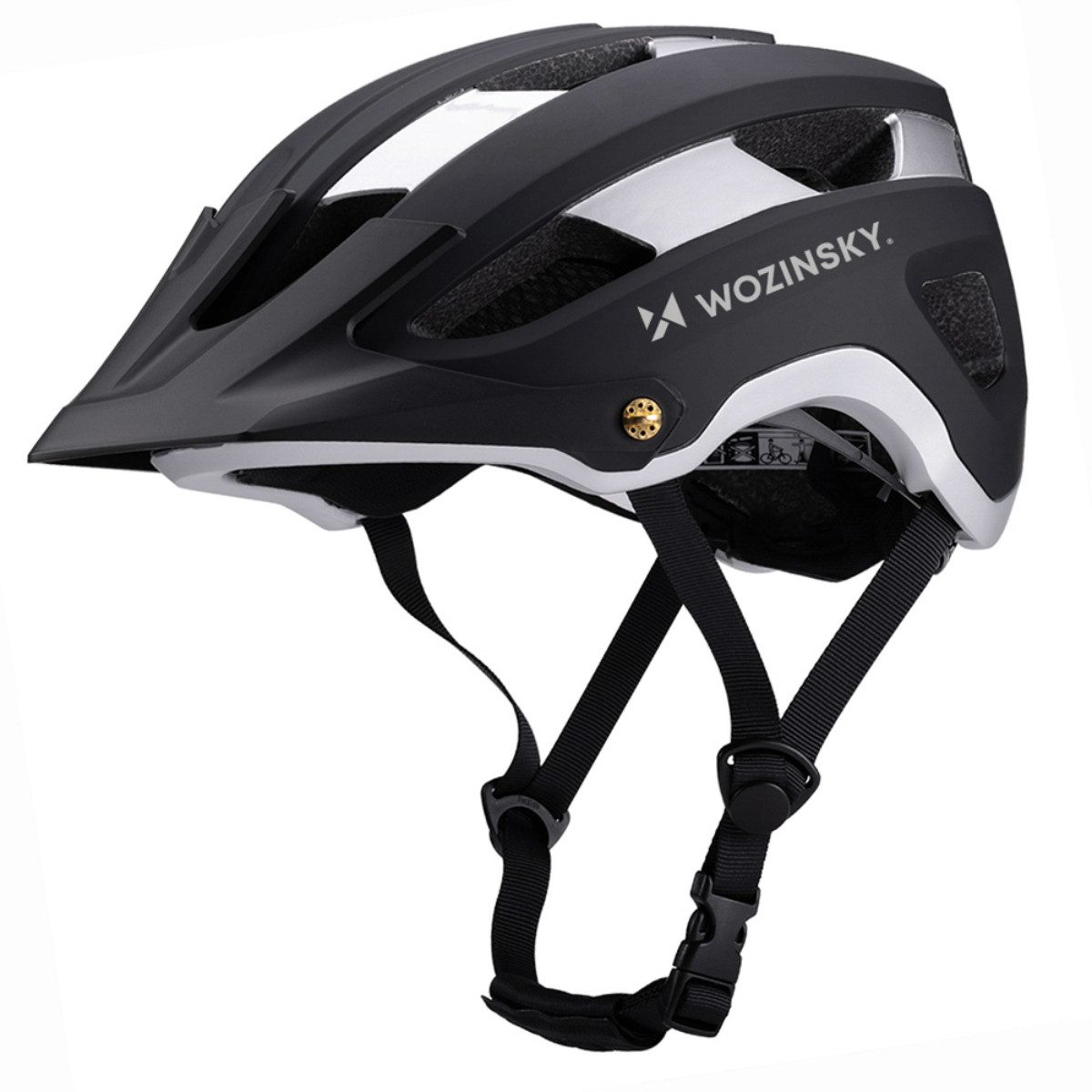 Wozinsky Fahrradhelm HT-001, Leichte Bauweise, hohe Belüftung, präzise Größenverstellung
