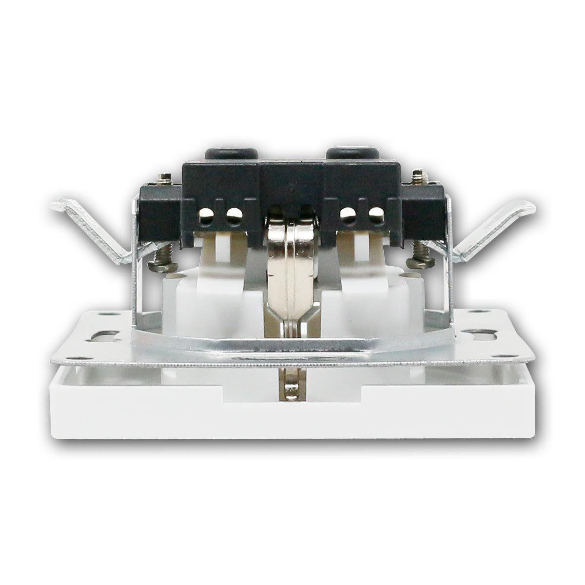 McPower Unterputz-Steckdose 18x Steckdose SHALLOW weiß 250V/16A, UP, o Rahmen