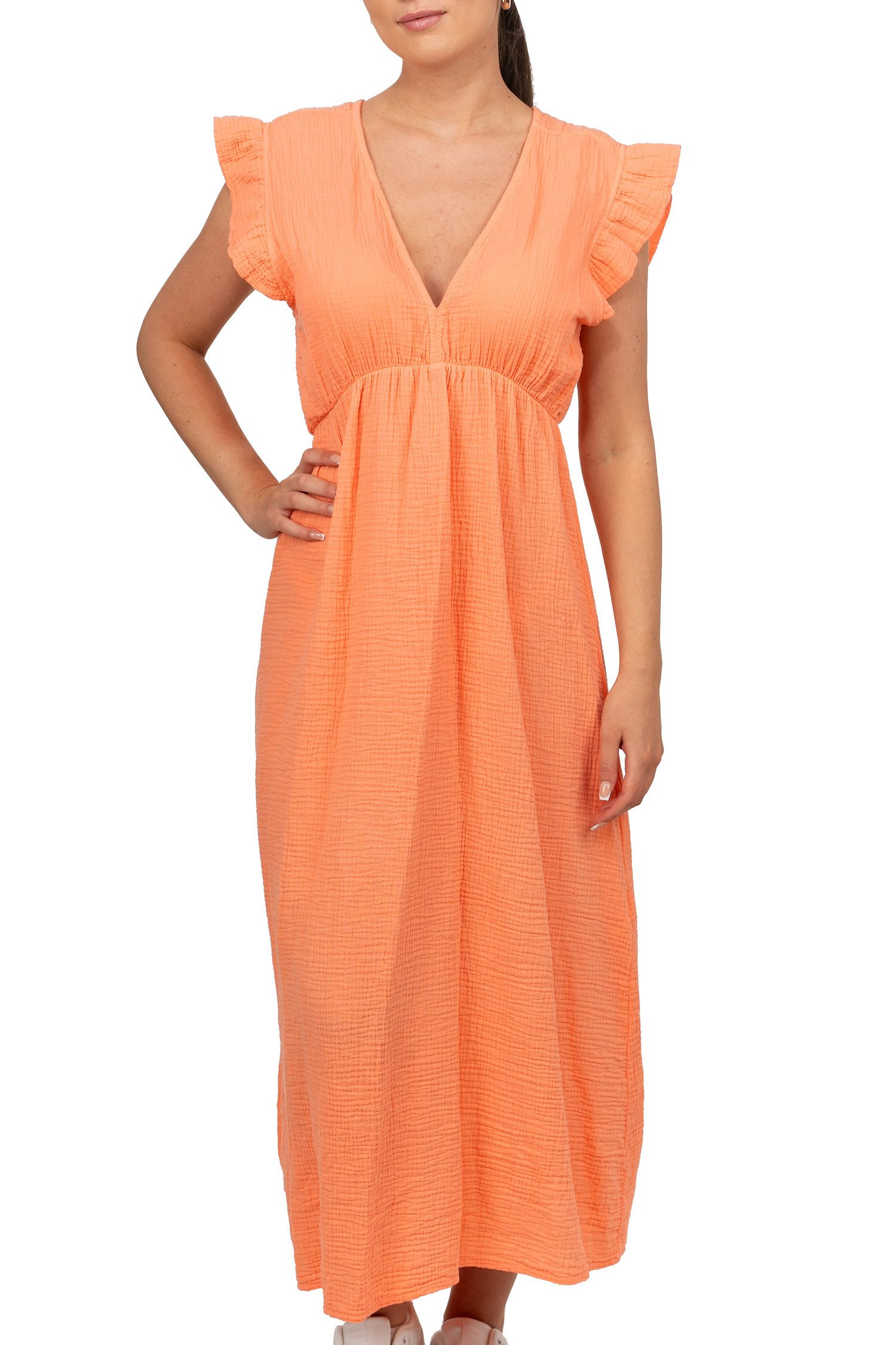 Reichstadt Sommerkleid Reichstadt Damen Musselin Sommerkleid 25RSW076 Tiefe günstig online kaufen
