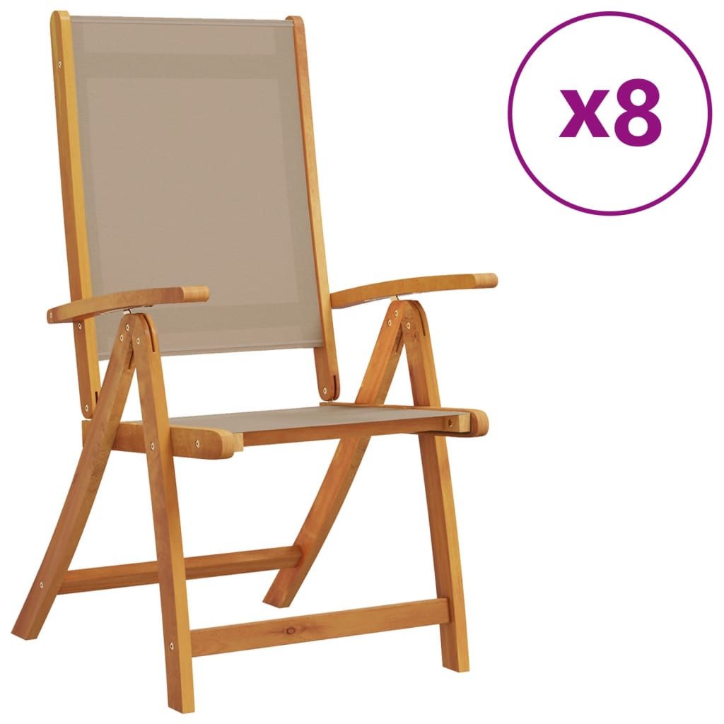 vidaXL Gartenstuhl Gartenstühle 8 Stk. Klappbar günstig online kaufen