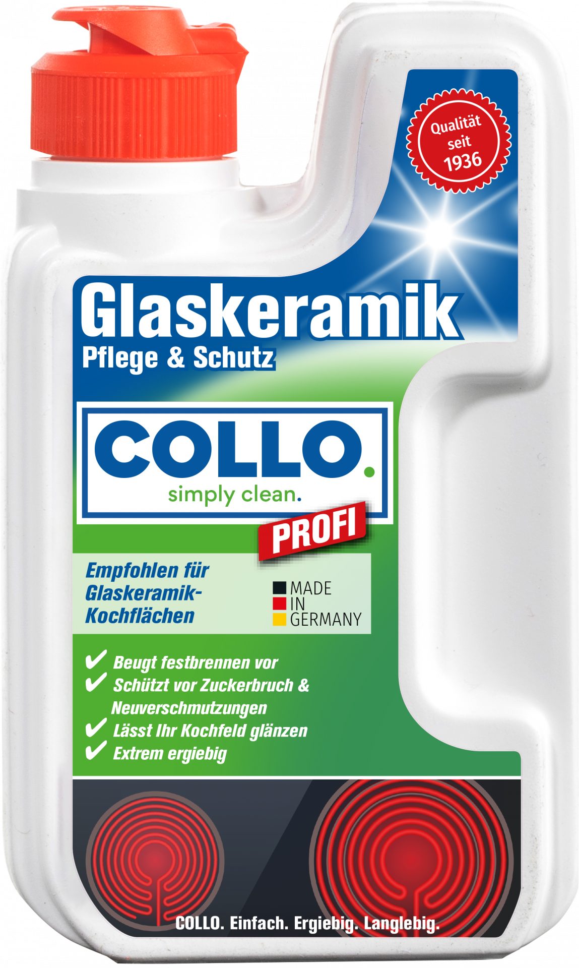 COLLO Collo Profi Glaskeramik Reiniger wirkt gegen Festbrennen 125 ml Küchenreiniger