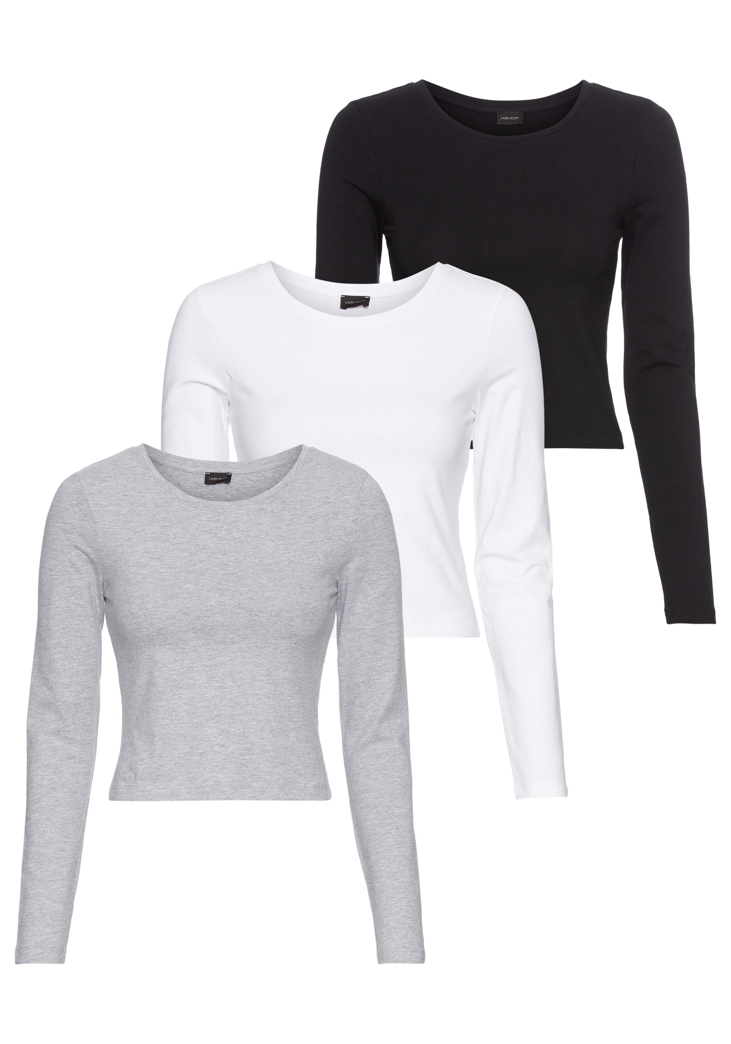 Langarmshirt cropped