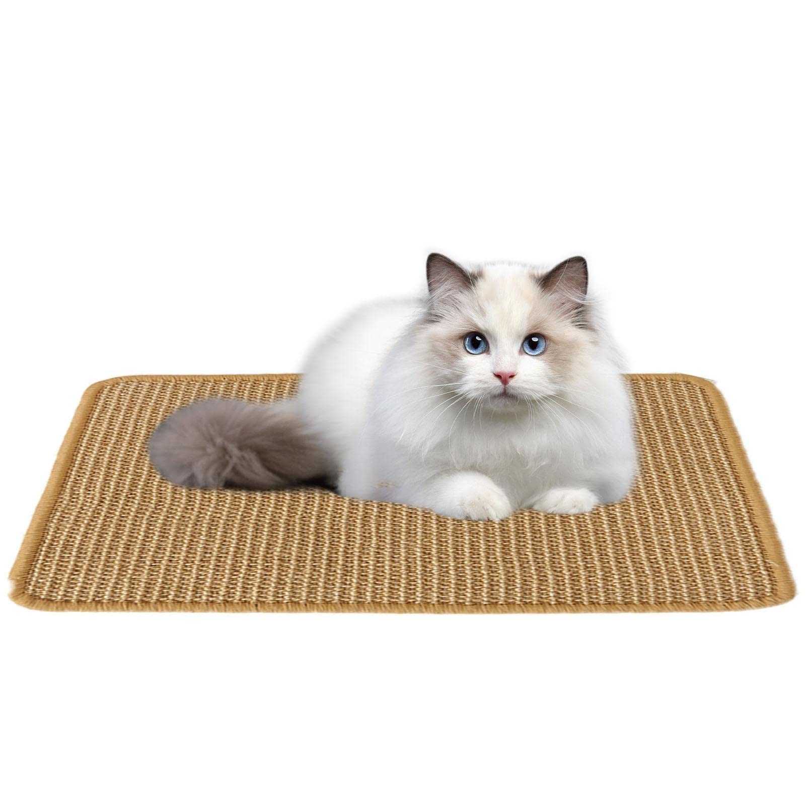 Kratzmatte Katze, natürliche Katzenkratzbretter Sisal Kratzteppich
