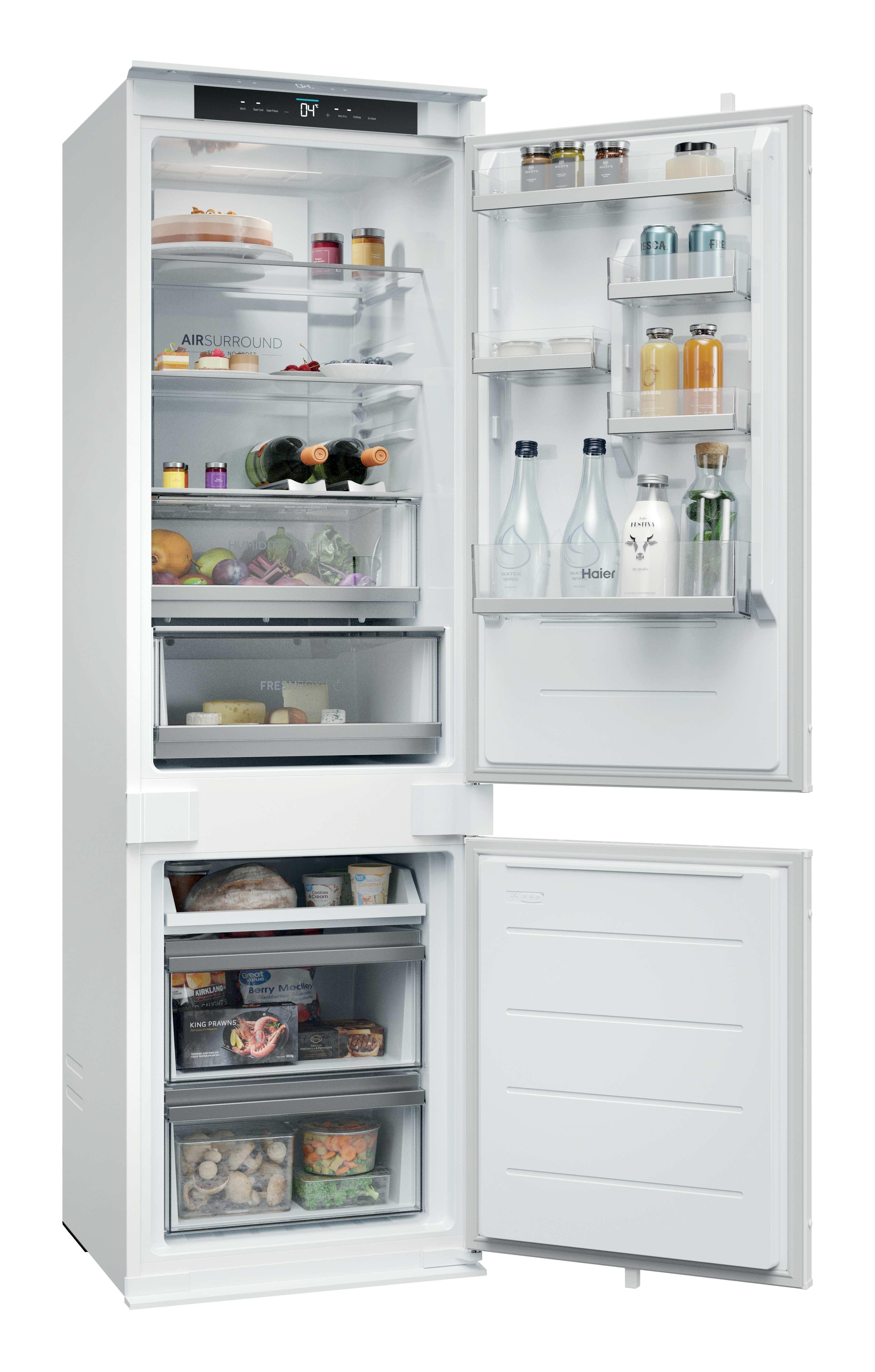 Haier Einbaukühlgefrierkombination HBQW5518D, 177,2 cm hoch, 54 cm breit, Humidity Zone: Obst, Gemüse und Salat 2x länger frisch halten