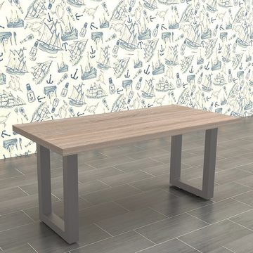 Feel2Home Tischgestell Tischuntergestell Möbelfüße Tischgestell Kufen versch. Farben/Größen, langlebig und pflegeleicht