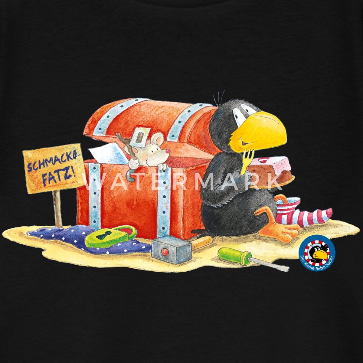 T-Shirt Der kleine Rabe Socke Schmackofatz Kinder Basic T-Shirt