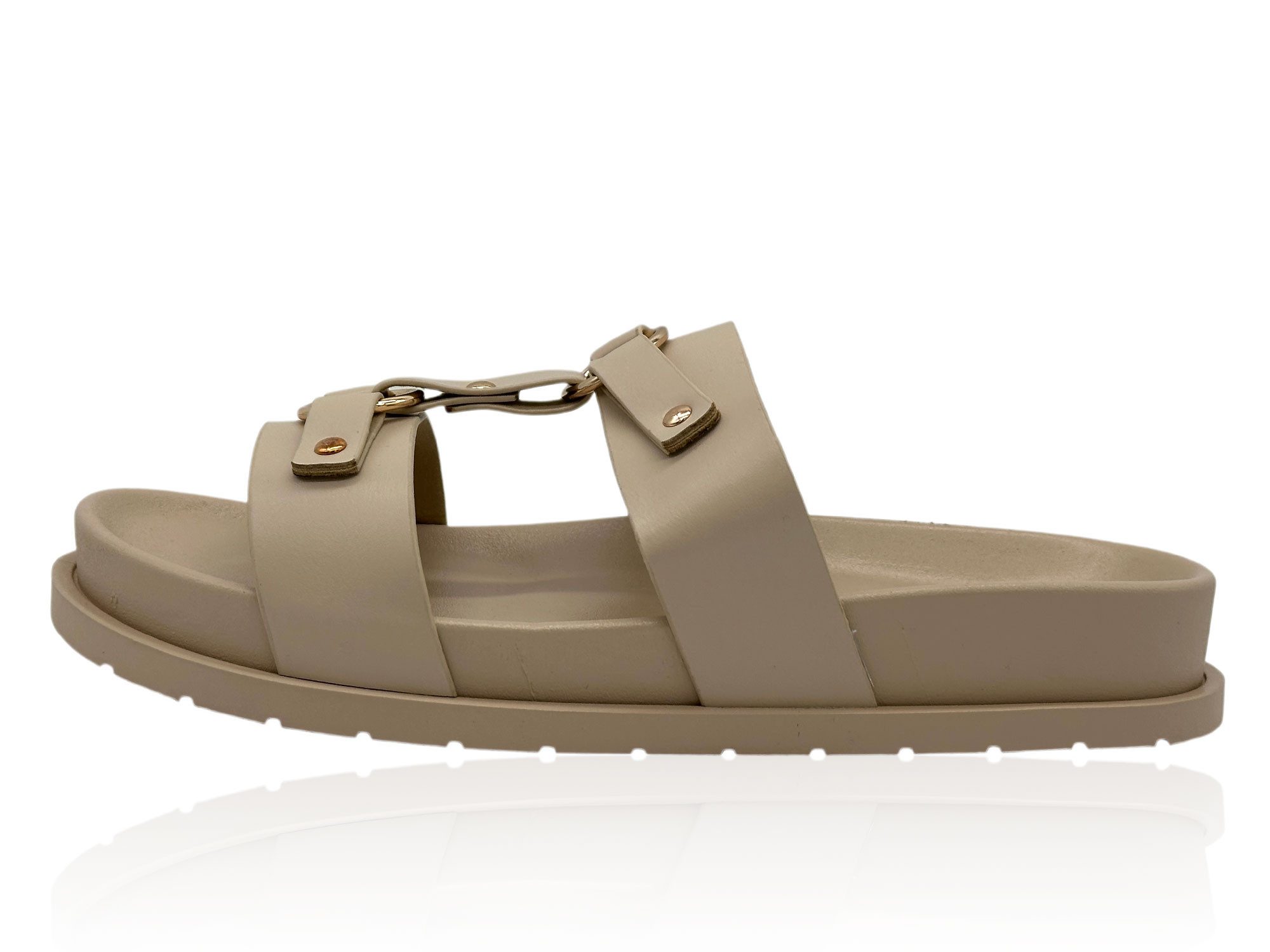 Nowaland Damen Sandalen – Leichte Pantoletten mit dekorativen Riemen Pantolette Sommerlich, leicht, bequem und stilvoll kombinierbar