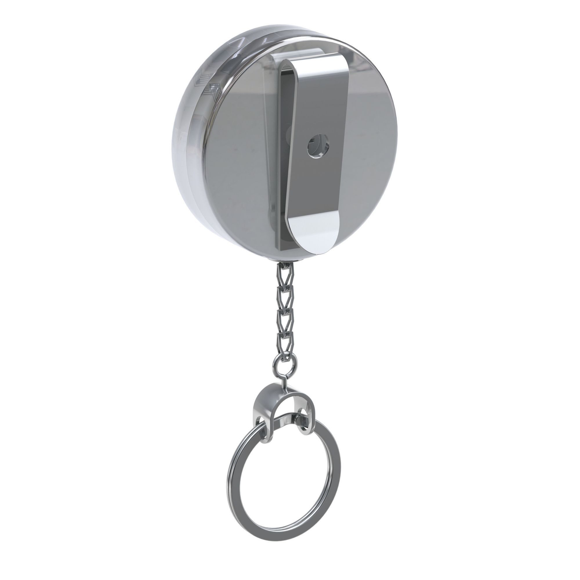 BASI Gürtelhalter Gürtel-Clip, Schlüsselring, Silber, Ø 5,2 cm, Kette auszi günstig online kaufen