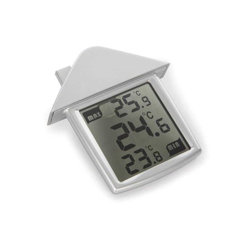 PEREL TRANSPARENTES FENSTER-THERMOMETER MIT ANZEIGE DER MINDEST- UND HÖCHSTT Wetterstation