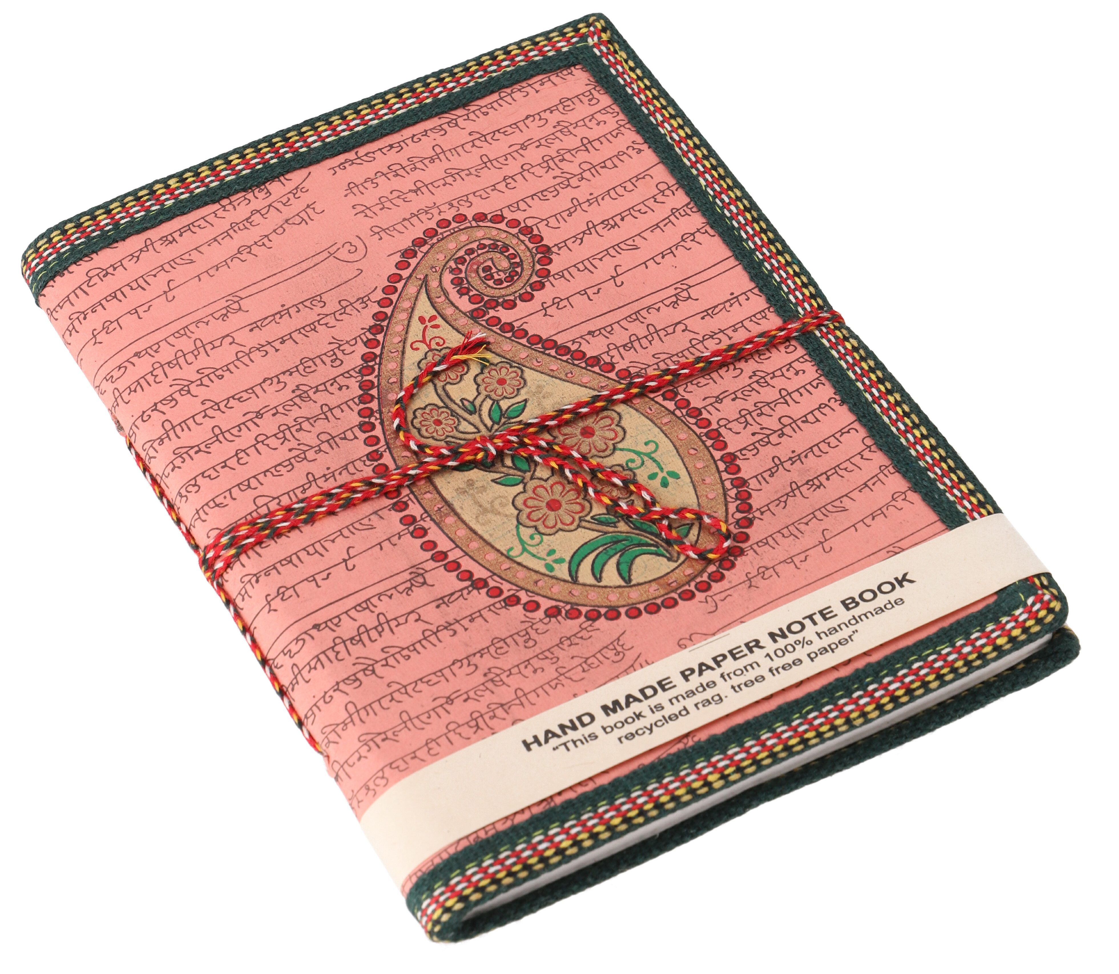 Guru-Shop Tagebuch Notizbuch mit handgeschöpftem Papier, indisches..