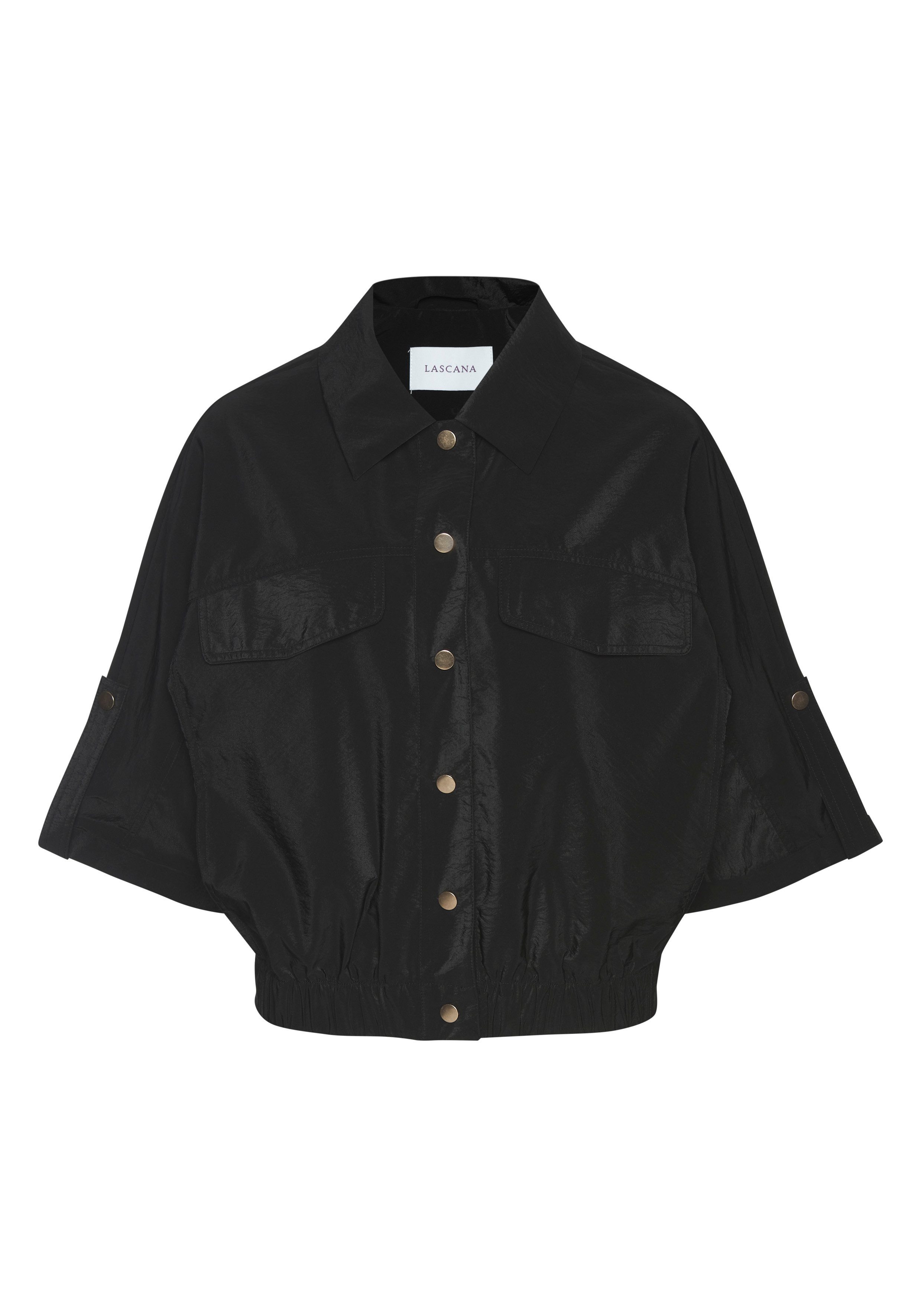 LASCANA Blouson aus leichter Webware mit 3/4-Ärmeln Sommerjacke, leichte Übergangsjacke, Safarijacke, kurze Blousonjacke