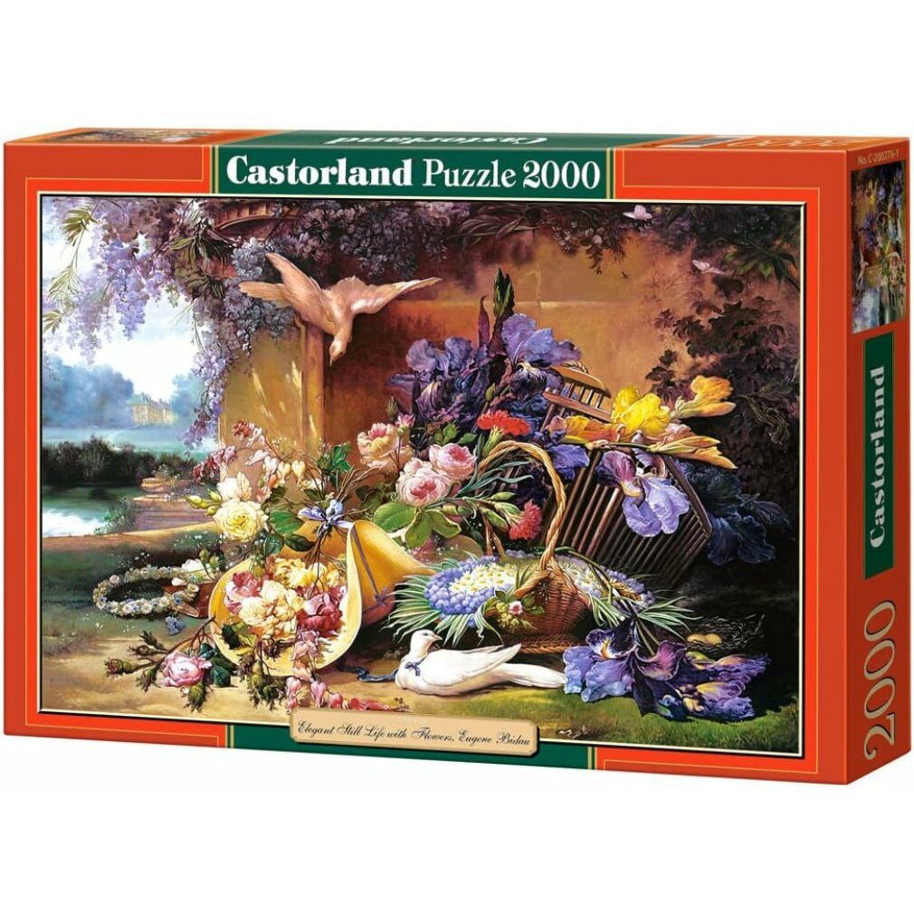 Castorland Puzzle Puzzle Stilleben mit Blumen 2000 Teile, Puzzleteile