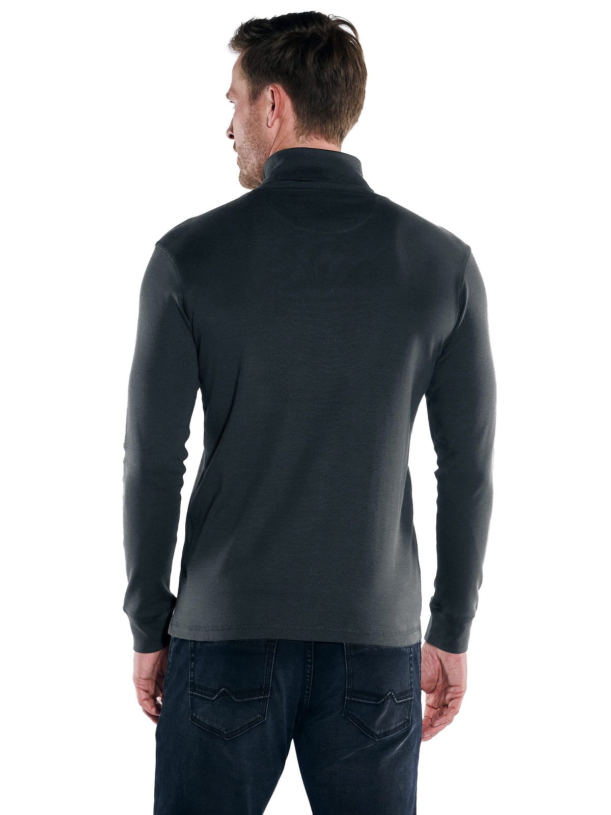 Engbers Langarmshirt engbers Herren Langarmshirt mit Rollkragen, Schwarz günstig online kaufen