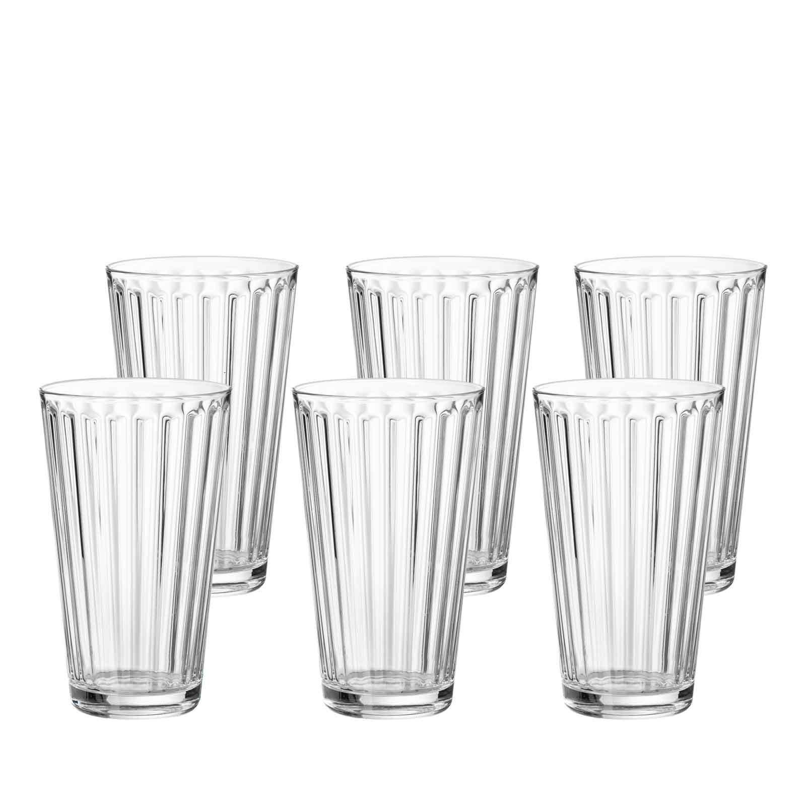 Ritzenhoff & Breker Glas Lawe Trinkgläser 400 ml 6er Set, Glas Klar