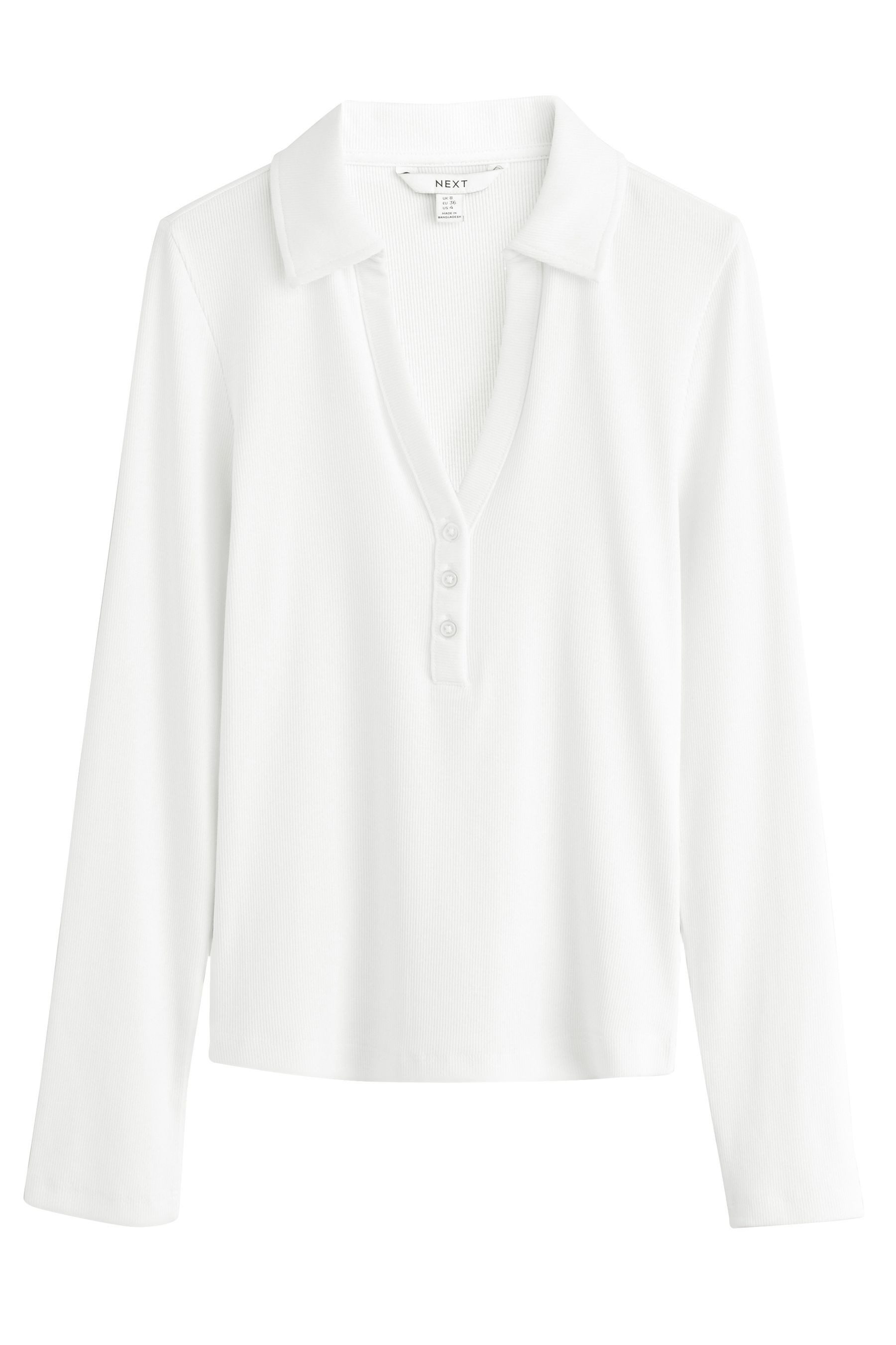 Next Langarmbluse Langärmeliges Button-down-Henley-Oberteil (1-tlg) günstig online kaufen