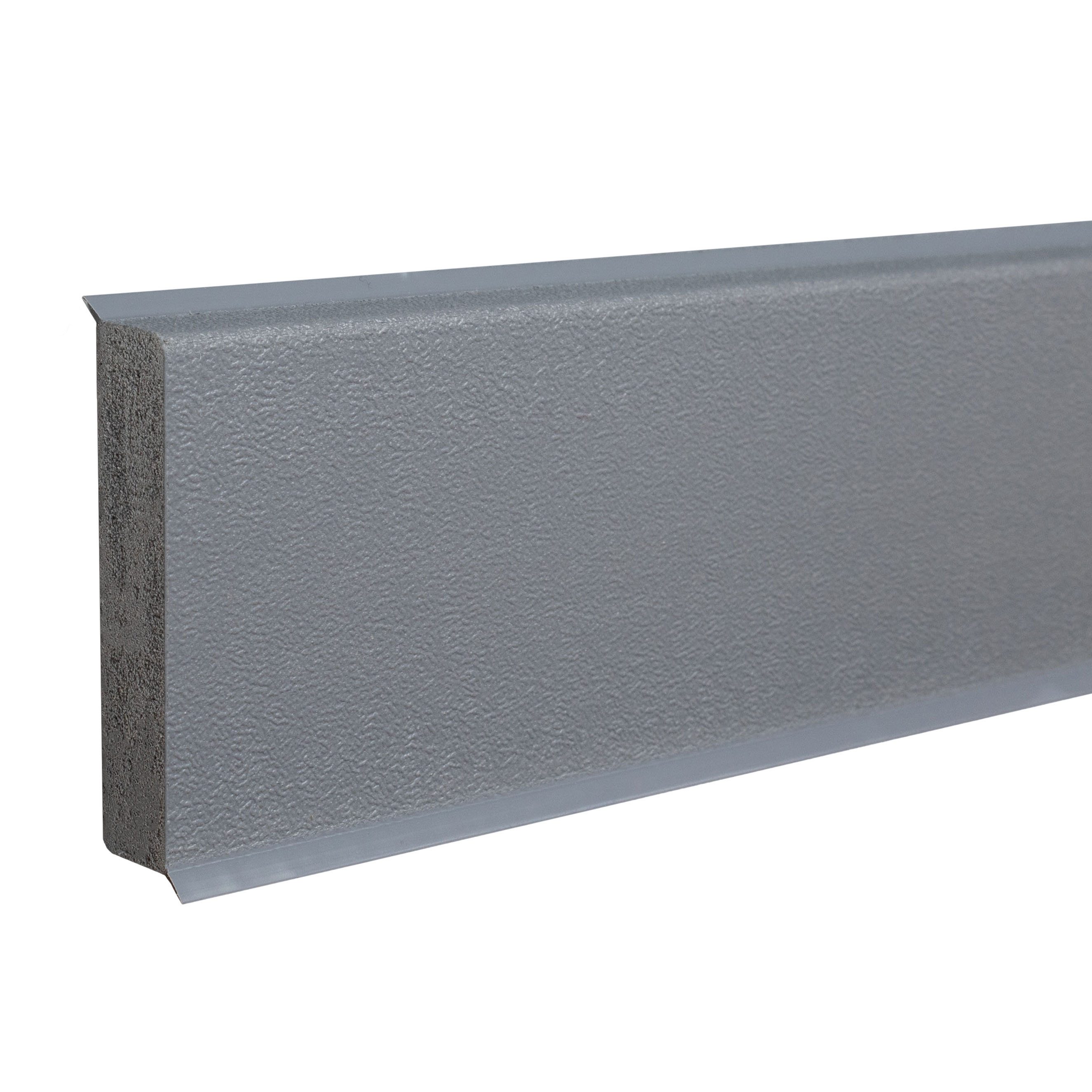 PROVISTON Sockelleiste 12 x 60 x 2500 mm Fußleiste Kunststoff PVC Hartschaum by PROVISTON, L: 250 cm, Spar-Set, 5-St.