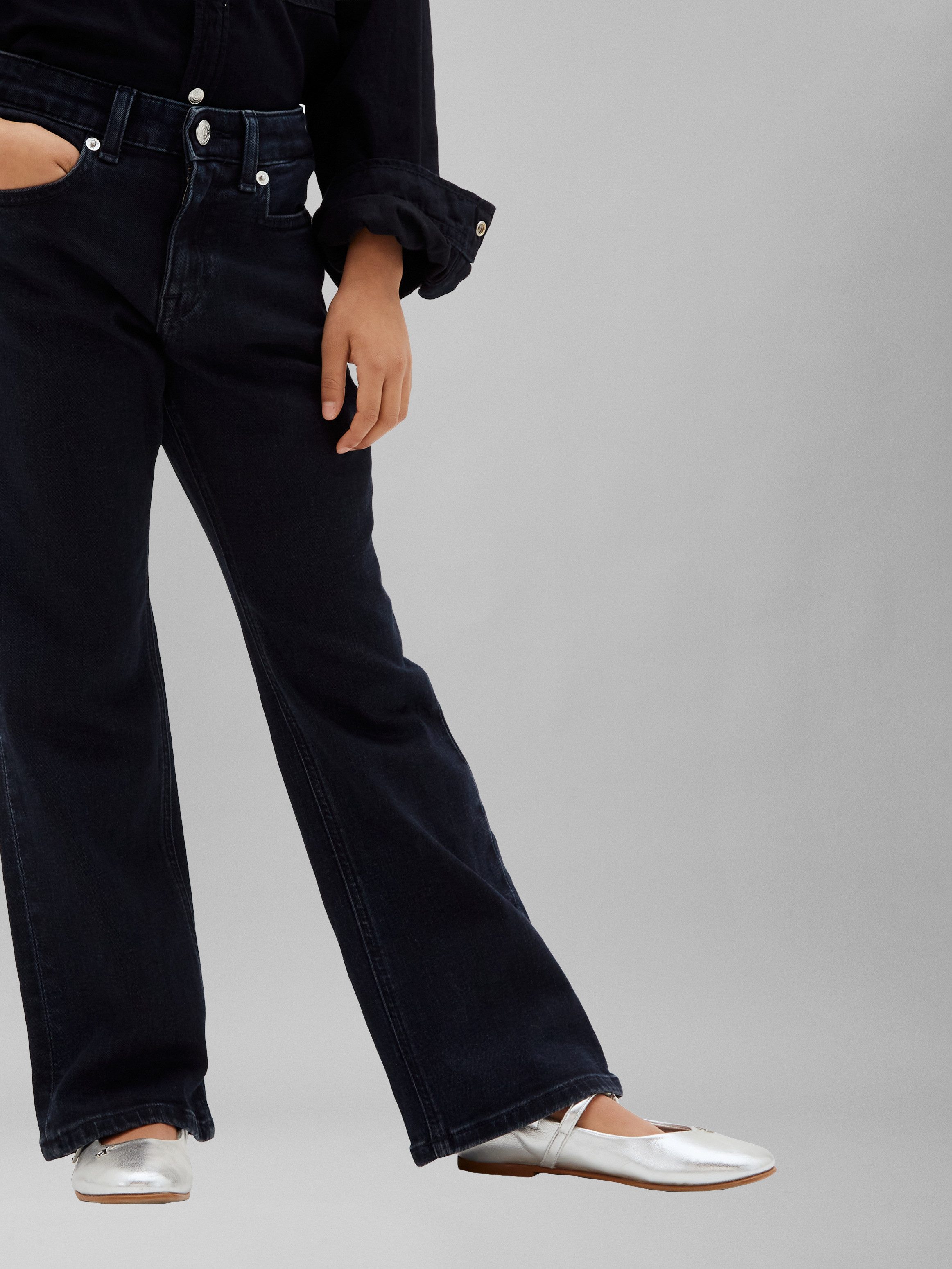 Calvin Klein Jeans Schlagjeans FLARE ANDREW BLUE WASH Regular fit für Kinder mit praktischen Taschen