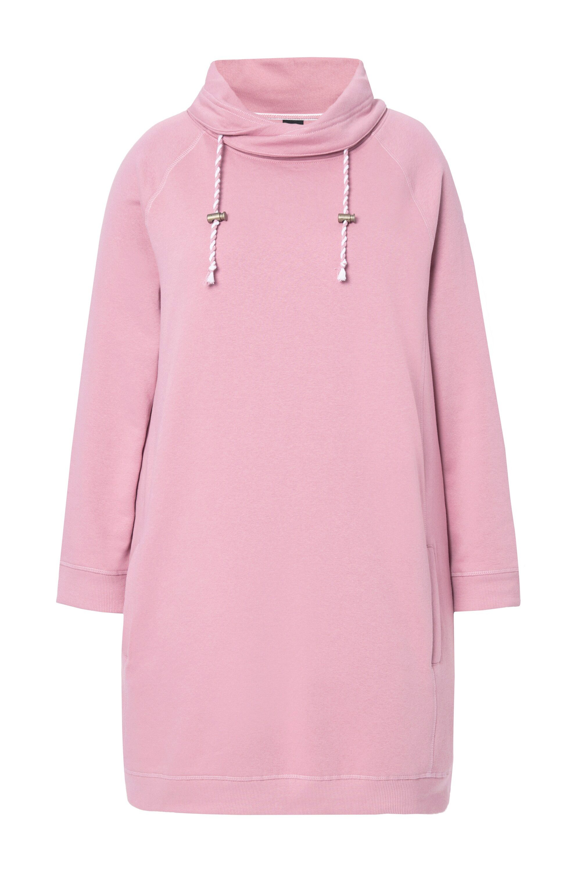 Ulla Popken Jerseykleid Sweatkleid Stehkragen Langarm günstig online kaufen