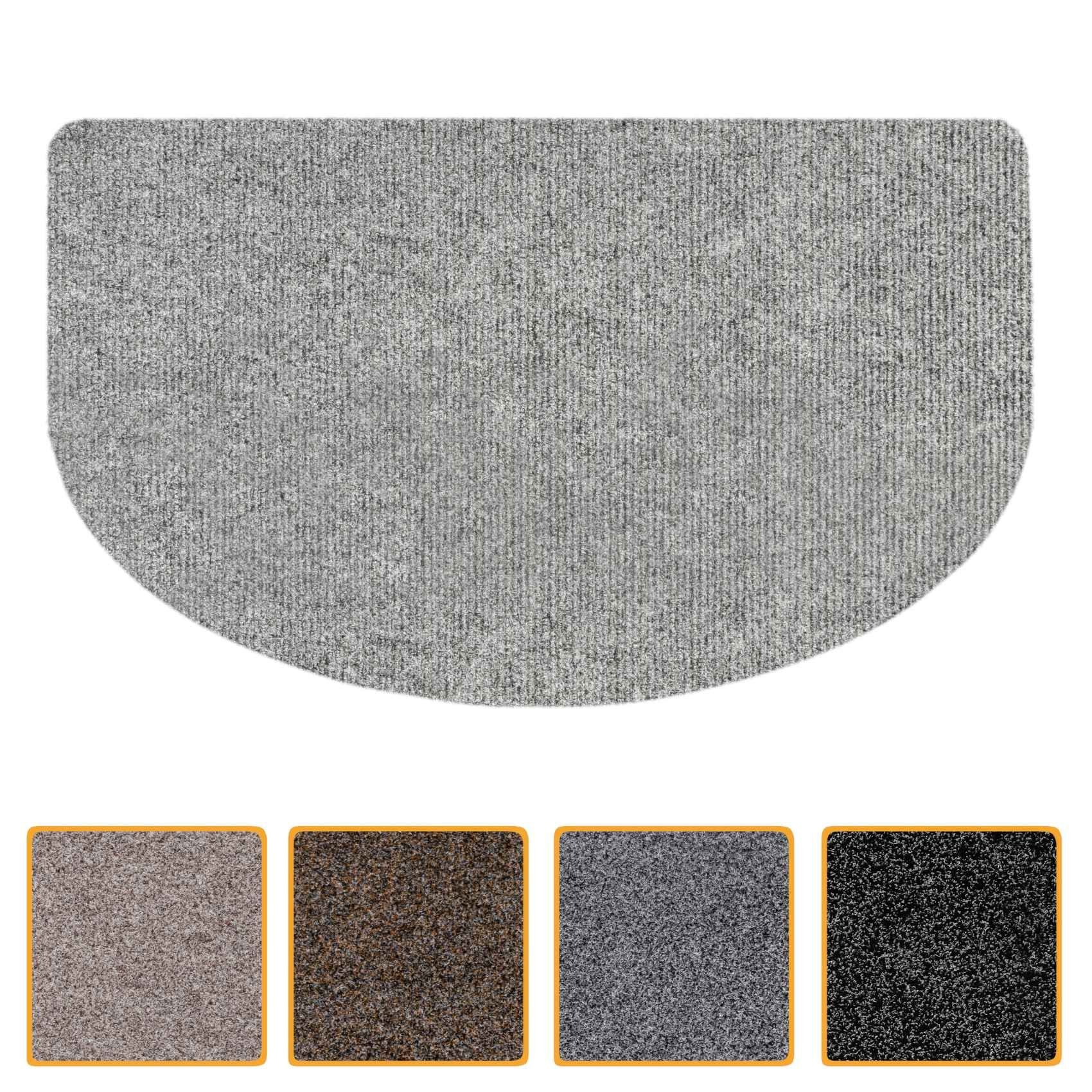 ANRO Fußmatte Türvorleger Schmutzfangmatte STRIBET, eckig, Höhe: 3 mm, Clean-Line Größe 45x75cm
