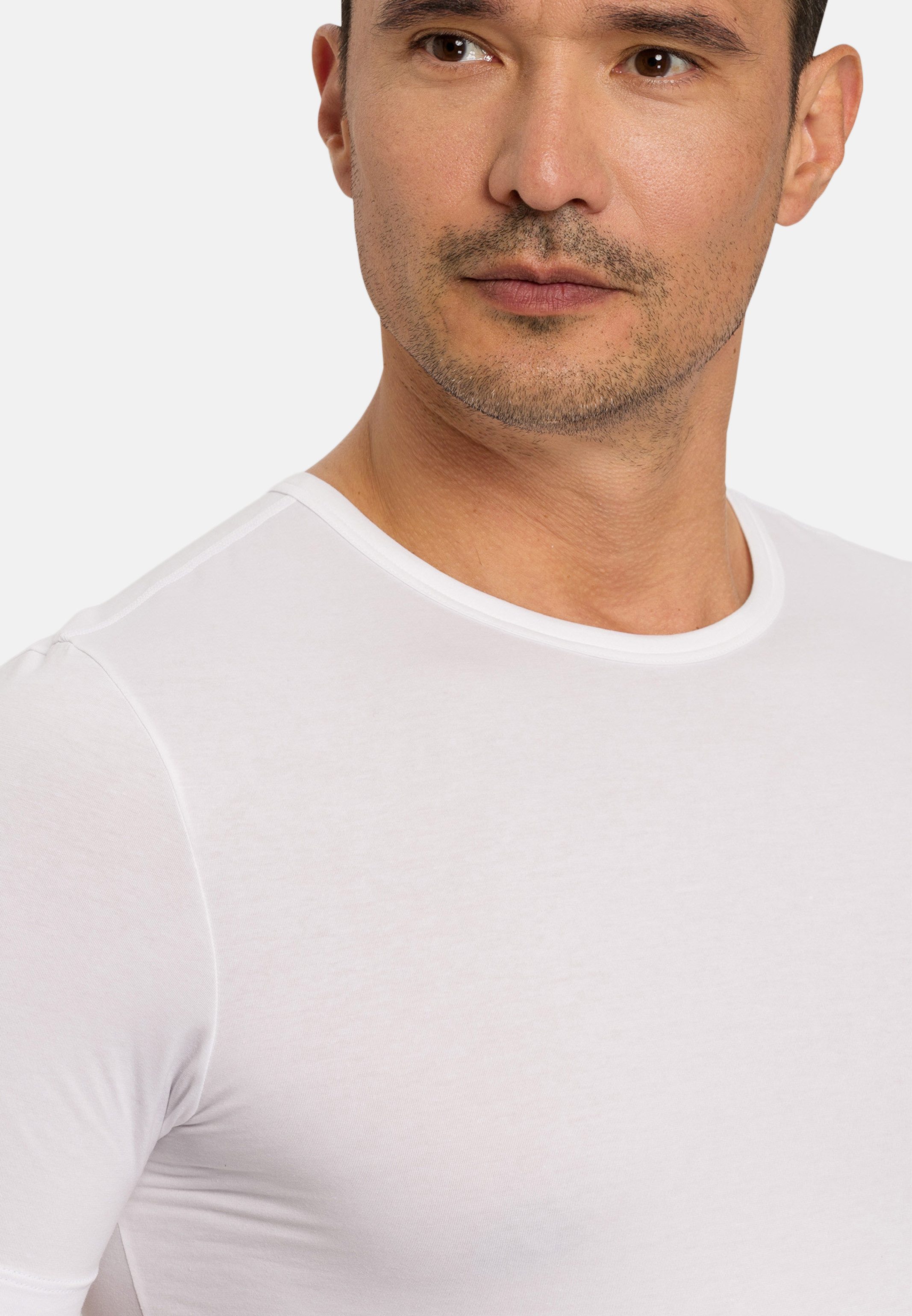 Hanro Unterhemd Shirts 1/2 Arm TwoPack (Spar-Set, 2-St) Unterhemd / Shirt Kurzarm - Baumwolle - Atmungsaktiv