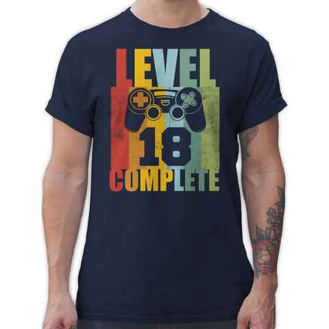 Shirtracer T-Shirt Level Eighteen complete Vintage 18. Geburtstag