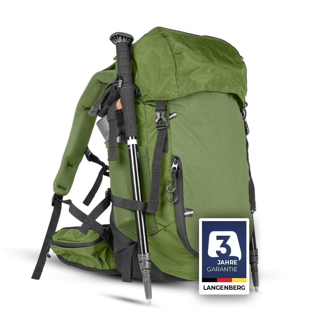 Langenberg Wanderrucksack Wanderrucksack Herren und Damen [Trekkingrucksack 40 L], ☑