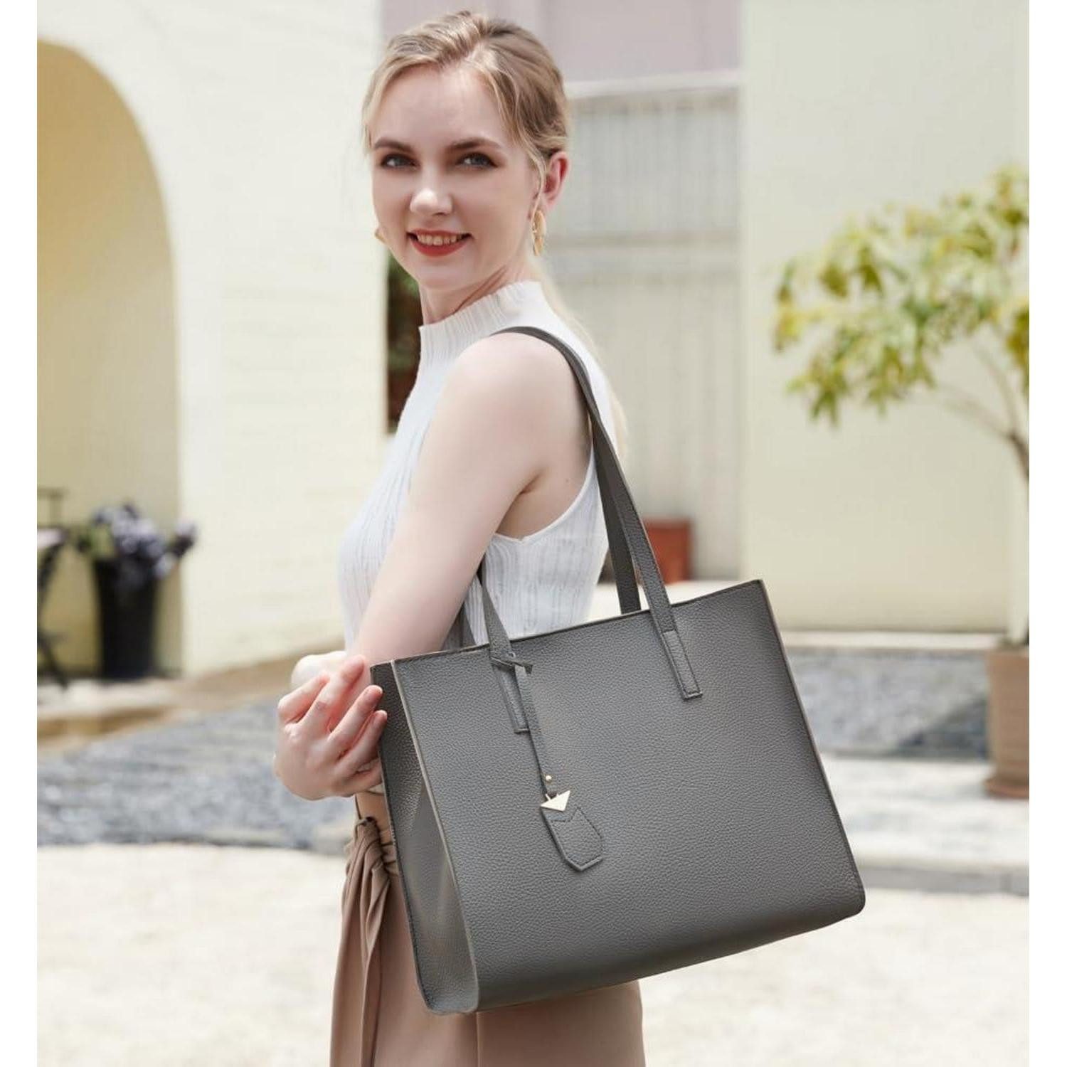 LuxusKollektion Henkeltasche Damen Handtasche groß Shopper Henkeltasche Schule Arbeit Freizeit