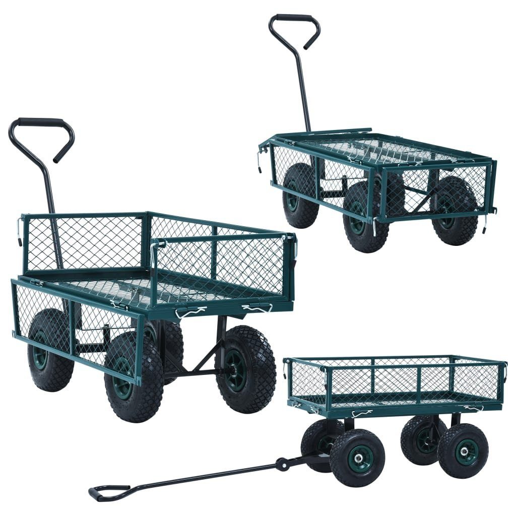 St) Rollwagen vidaXL Grün kg, 250 Gartenwagen (1