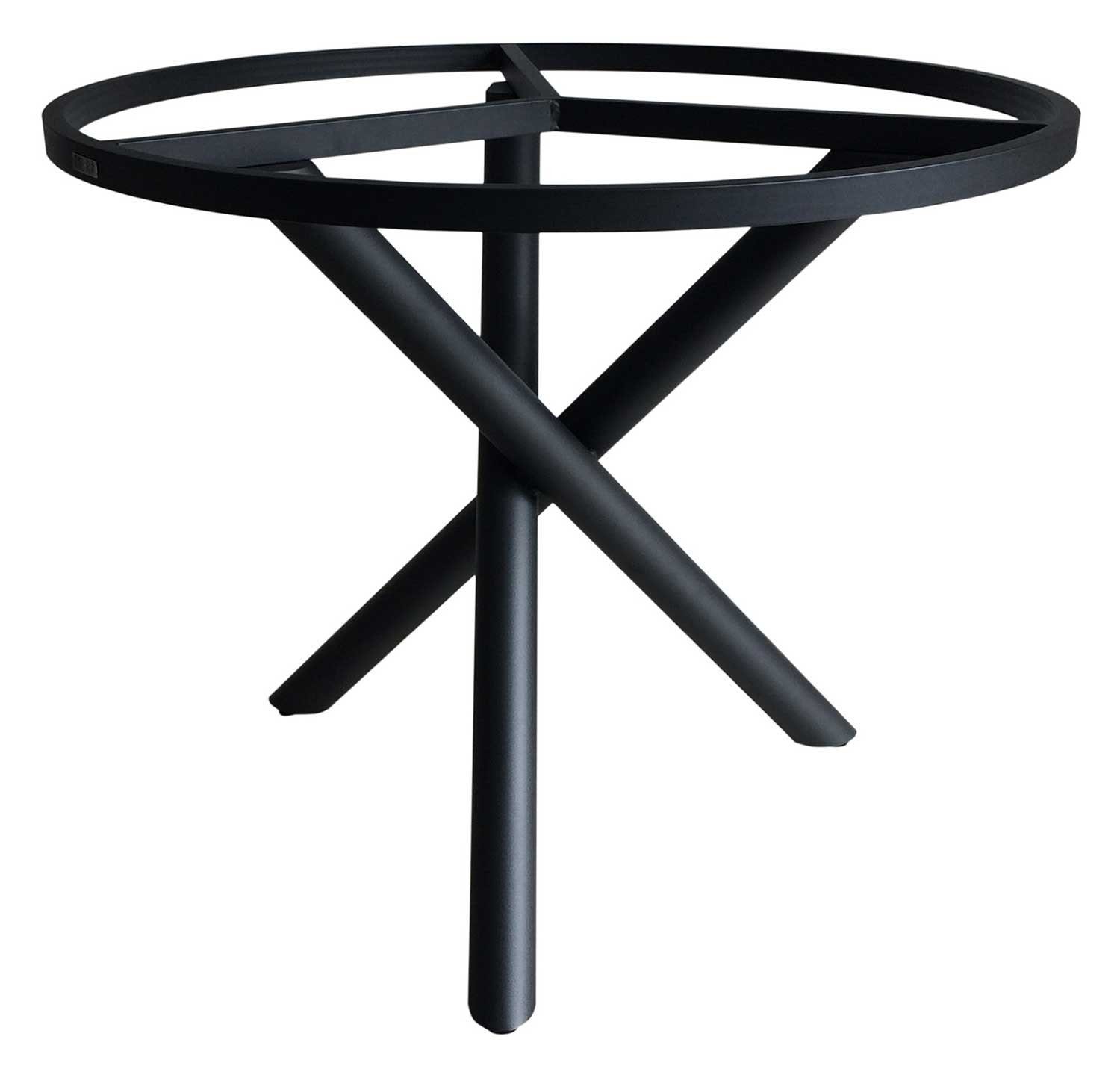 ZEBRA Möbel Tischgestell FLY, Aluminium, Grau, Ø 90 cm