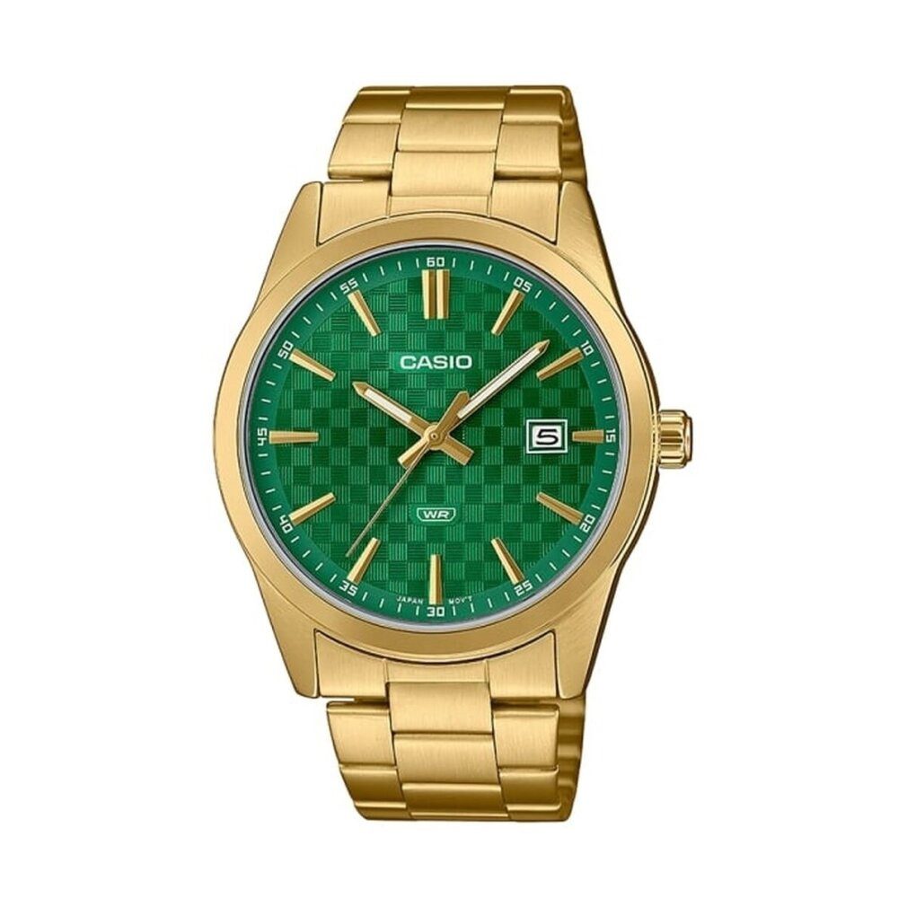 CASIO Luxusuhr Herrenuhr COLLECTION grün (41 mm)