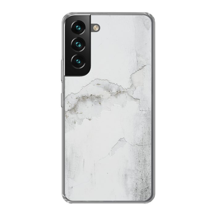 MuchoWow Handyhülle Beton - Grau - Weiß Phone Case Handyhülle Samsung Galaxy S22+ Silikon Schutzhülle