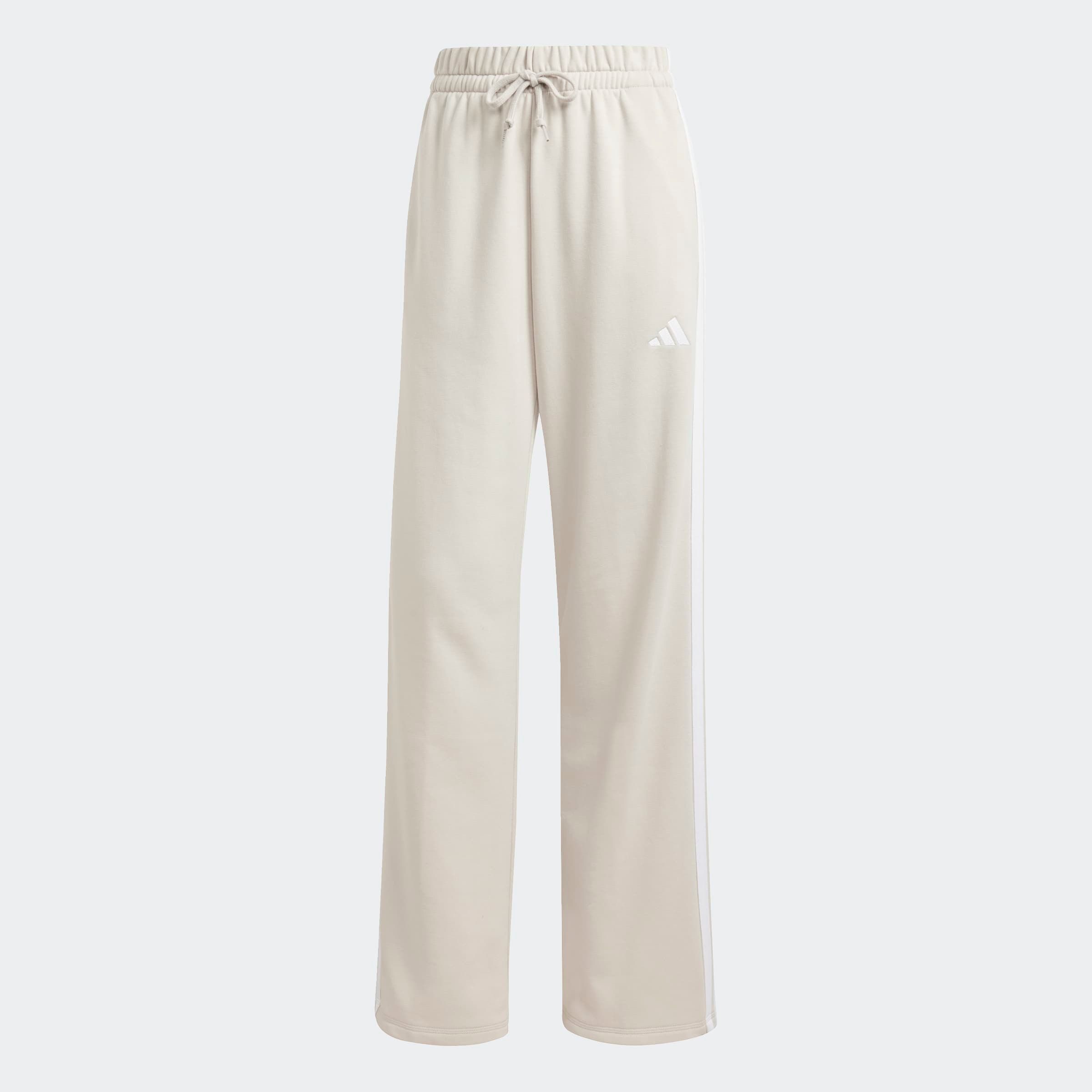 Sporthose ESSENTIALS 3-STREIFEN OPEN HEM FRENCH TERRY