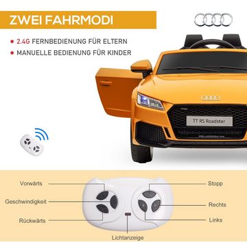 HOMCOM Elektro-Kinderauto Kinderfahrzeug für Kinder 3-5 Jahre Kinderauto mit Fernbedienung, Belastbarkeit 25 kg, (1-tlg), mit Musiktasten