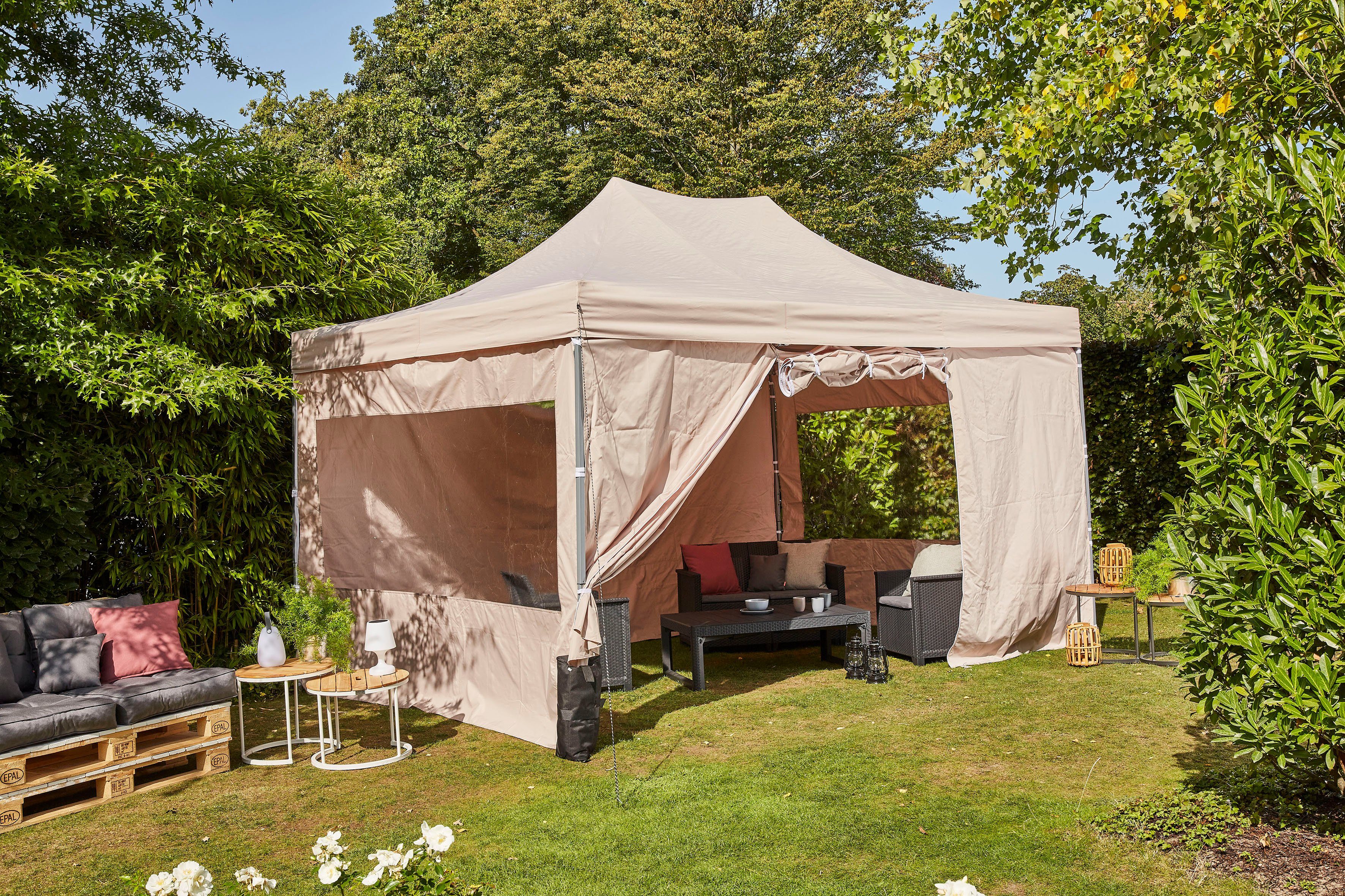 Siena Garden Faltpavillon Allrounder, mit 4 Seitenteilen, 300x450 cm