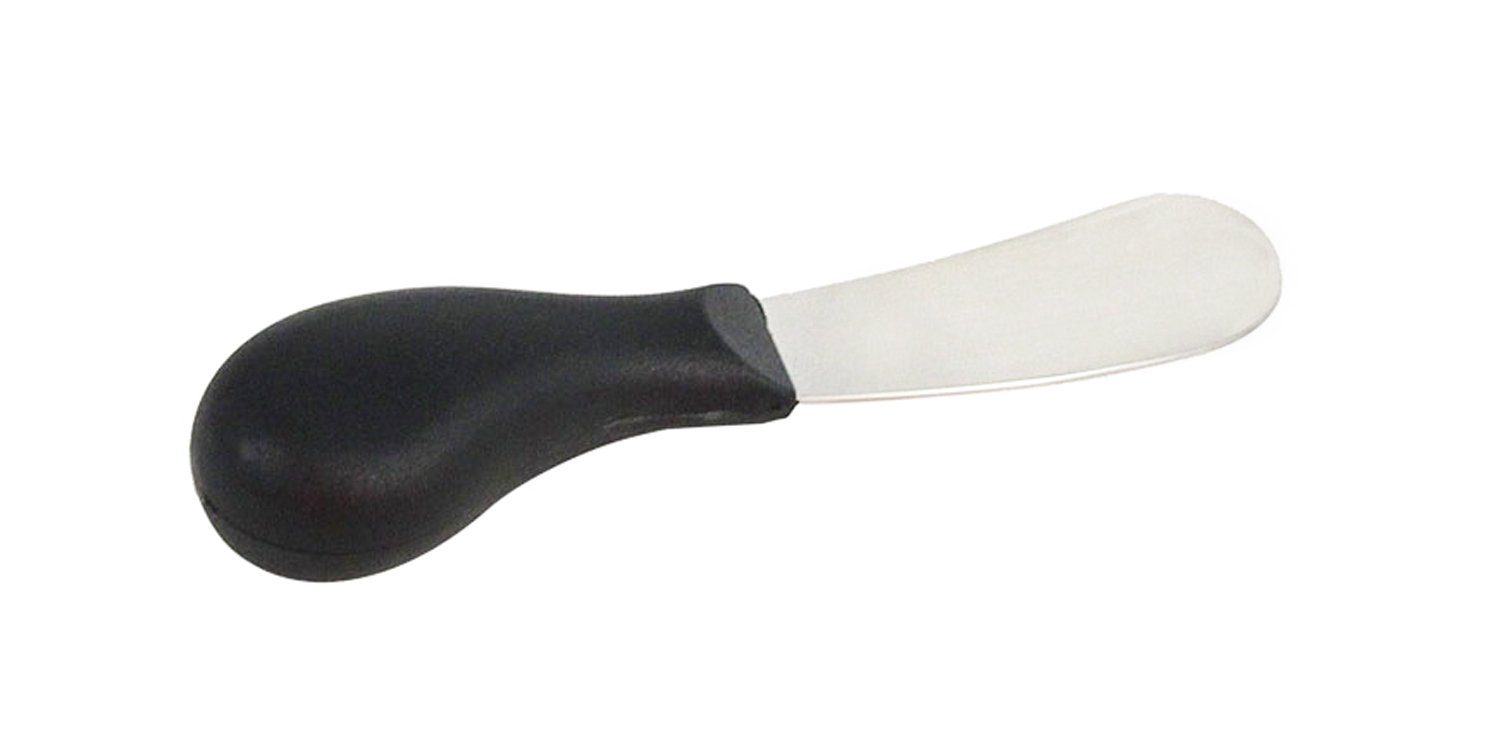 Buttermesser BUTTERMESSER 12,5cm Edelstahl schwarz Speisemesser Butter Frühstücks Messer 62