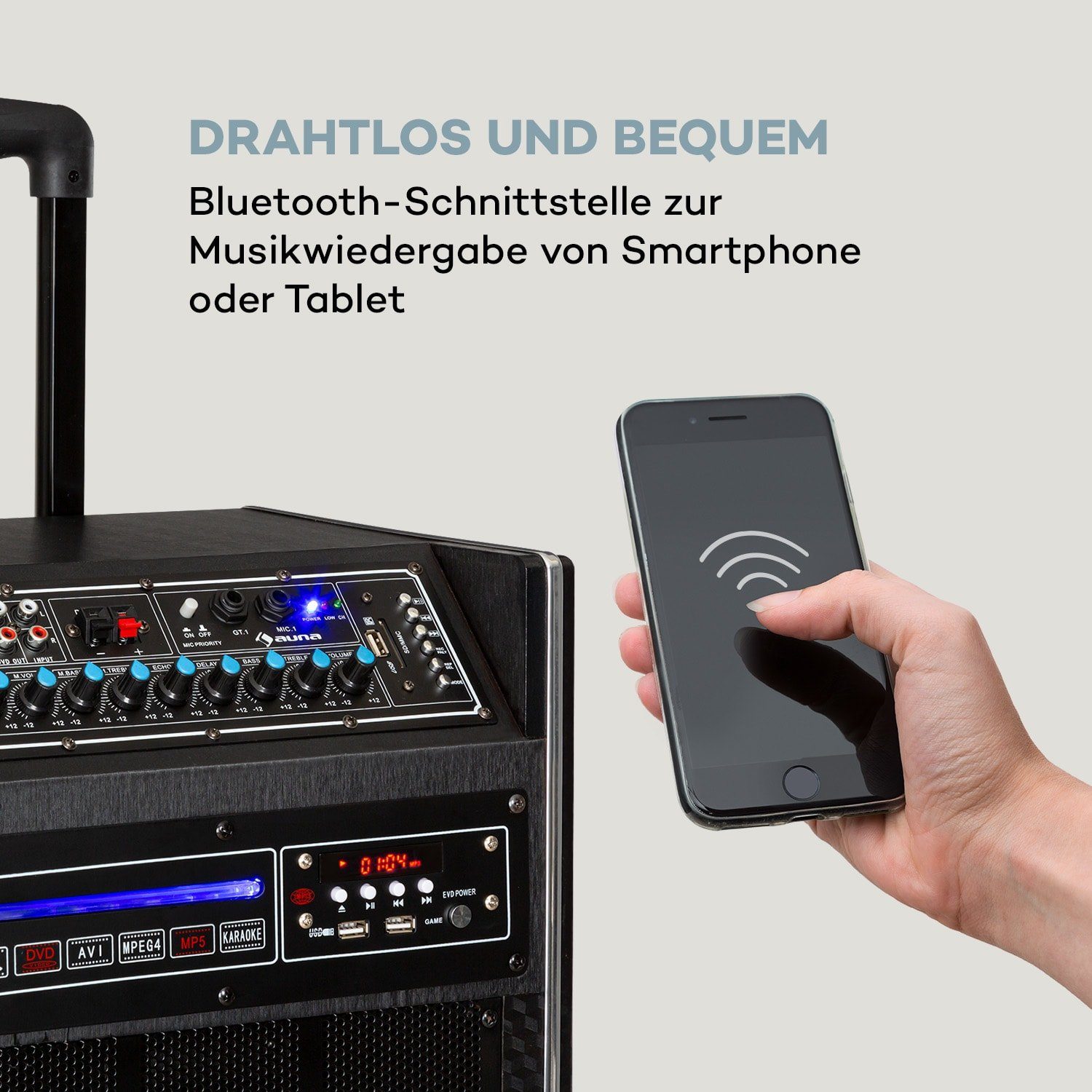 DisGo Auna Portable-Lautsprecher Box