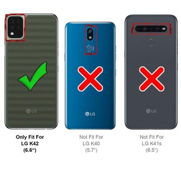 CoolGadget Handyhülle Flip Case Handyhülle für LG K42 6,6 Zoll, Hülle Klapphülle Schutzhülle für LG K42 Flipstyle Cover