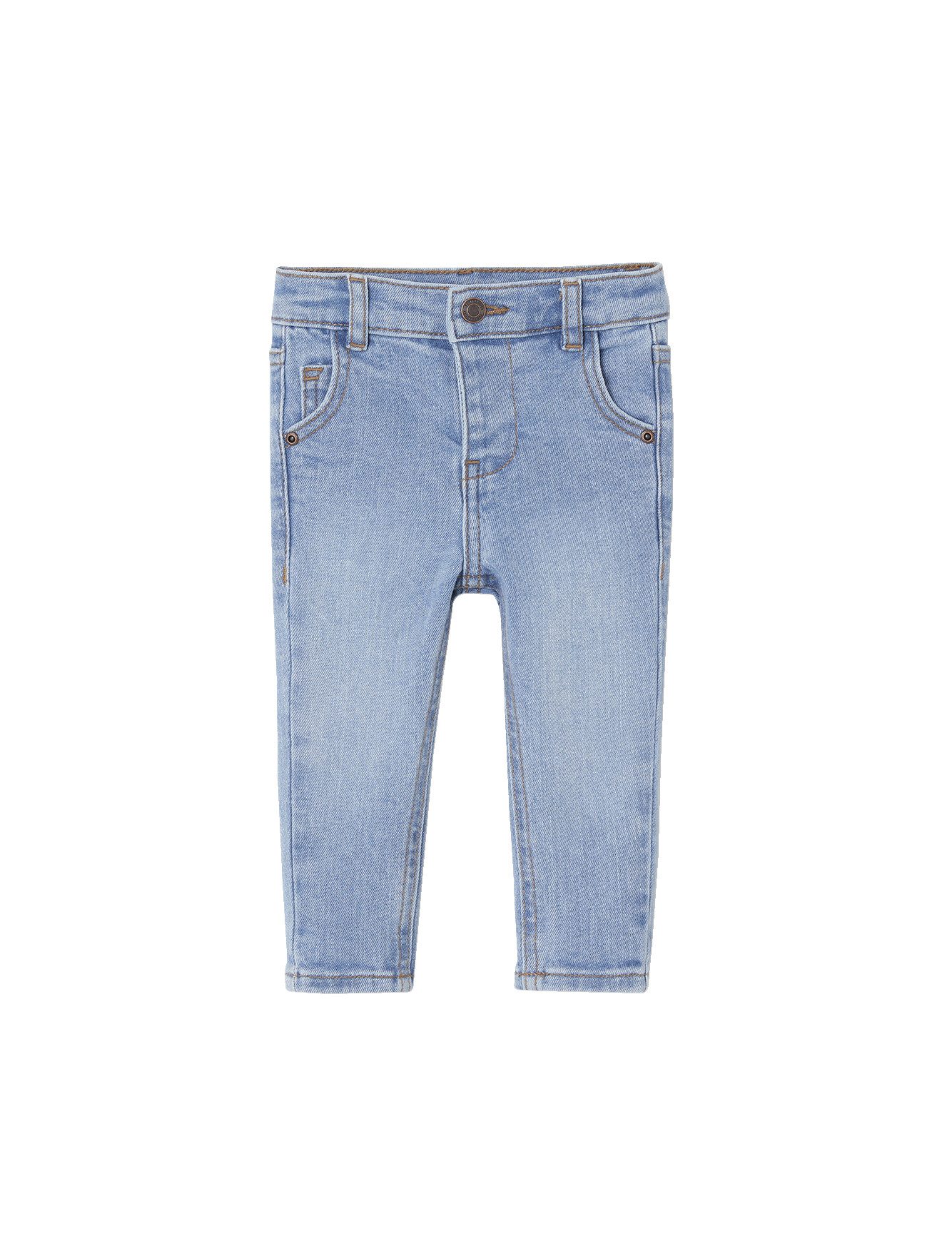 vertbaudet Regular-fit-Jeans Gerade Baby Jeans BASIC Bundweite verstellbar