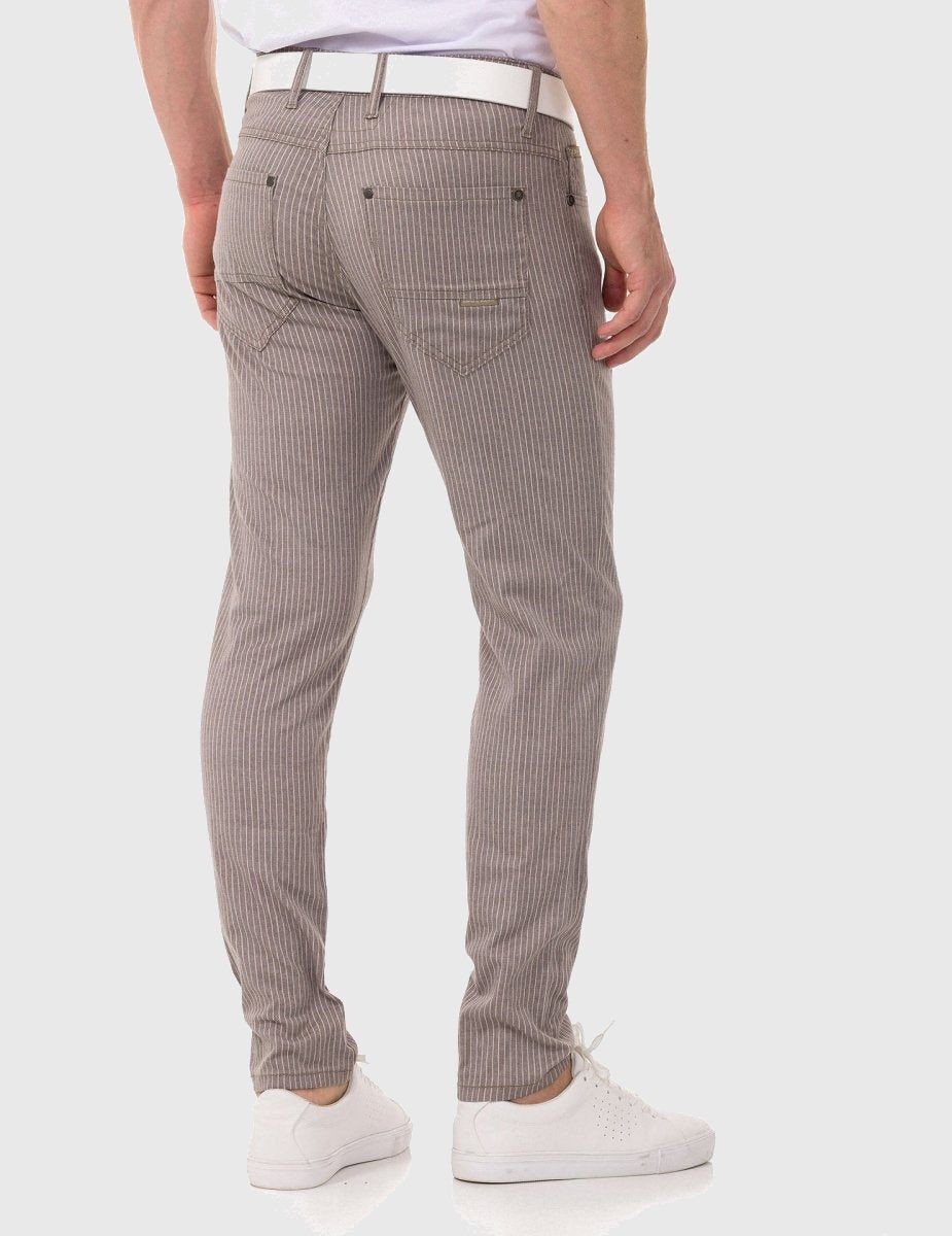 Cipo & Baxx Stoffhose Hose im dezenten Streifen-Look
