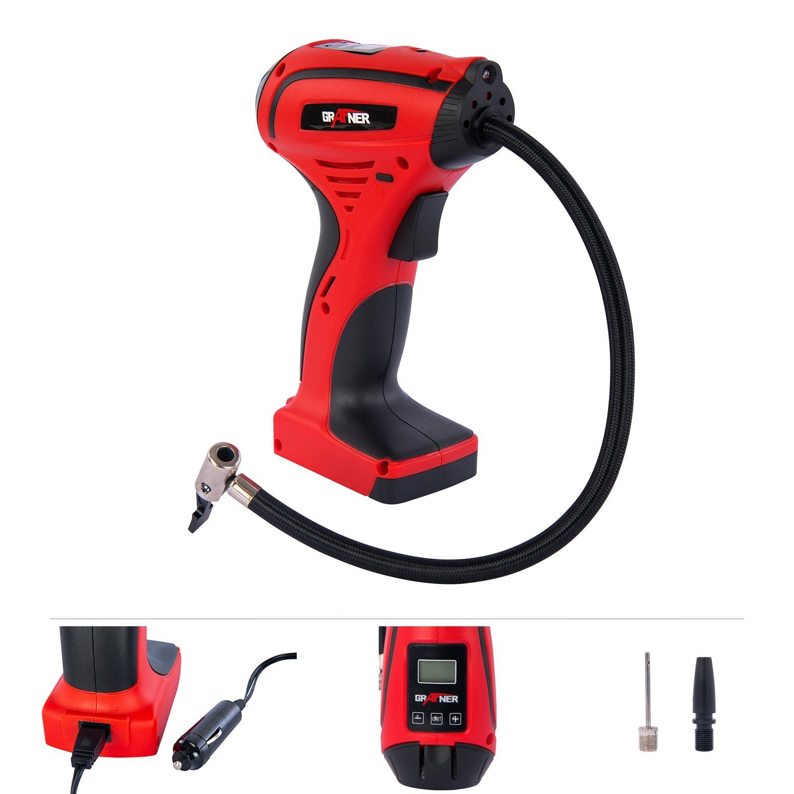 Grafner Kompressor Handkompressor digitale Druckanzeige elektrisch Kompress günstig online kaufen