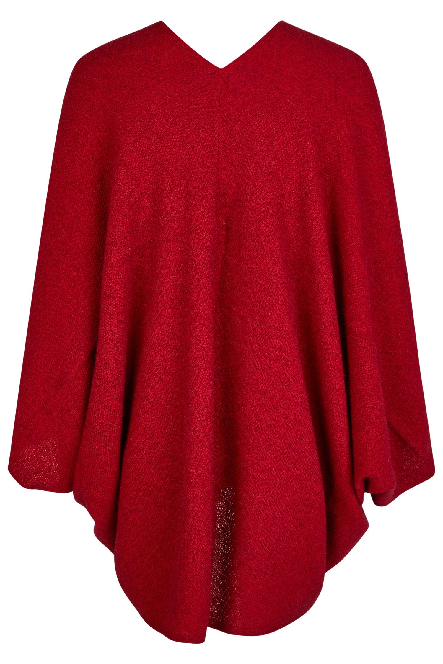 Koru Knitwear Strickcape Shrug mit Moosmaschen in Unifarbe