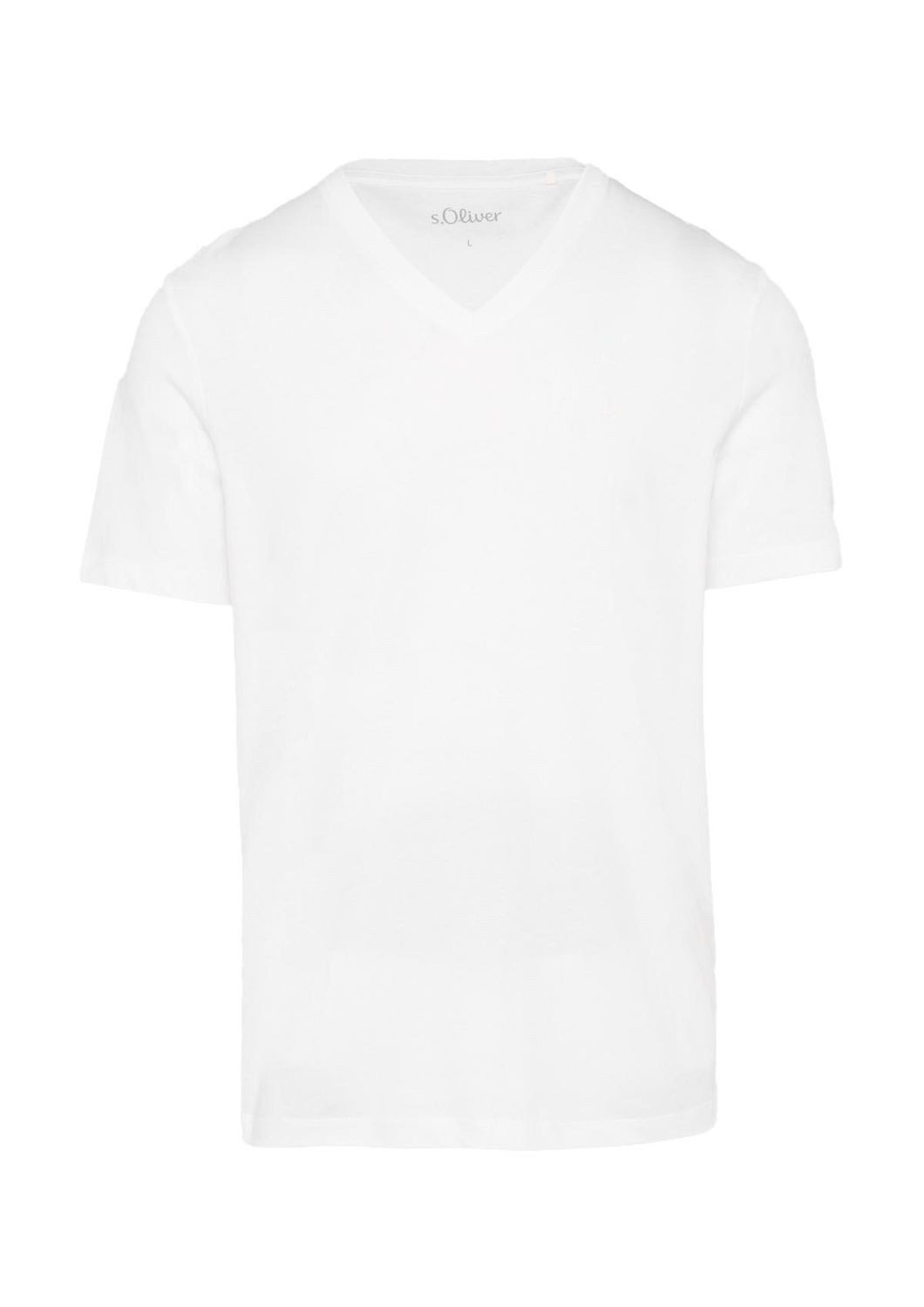 s.Oliver T-Shirt V-Ausschnitt, mit Logo auf günstig online kaufen