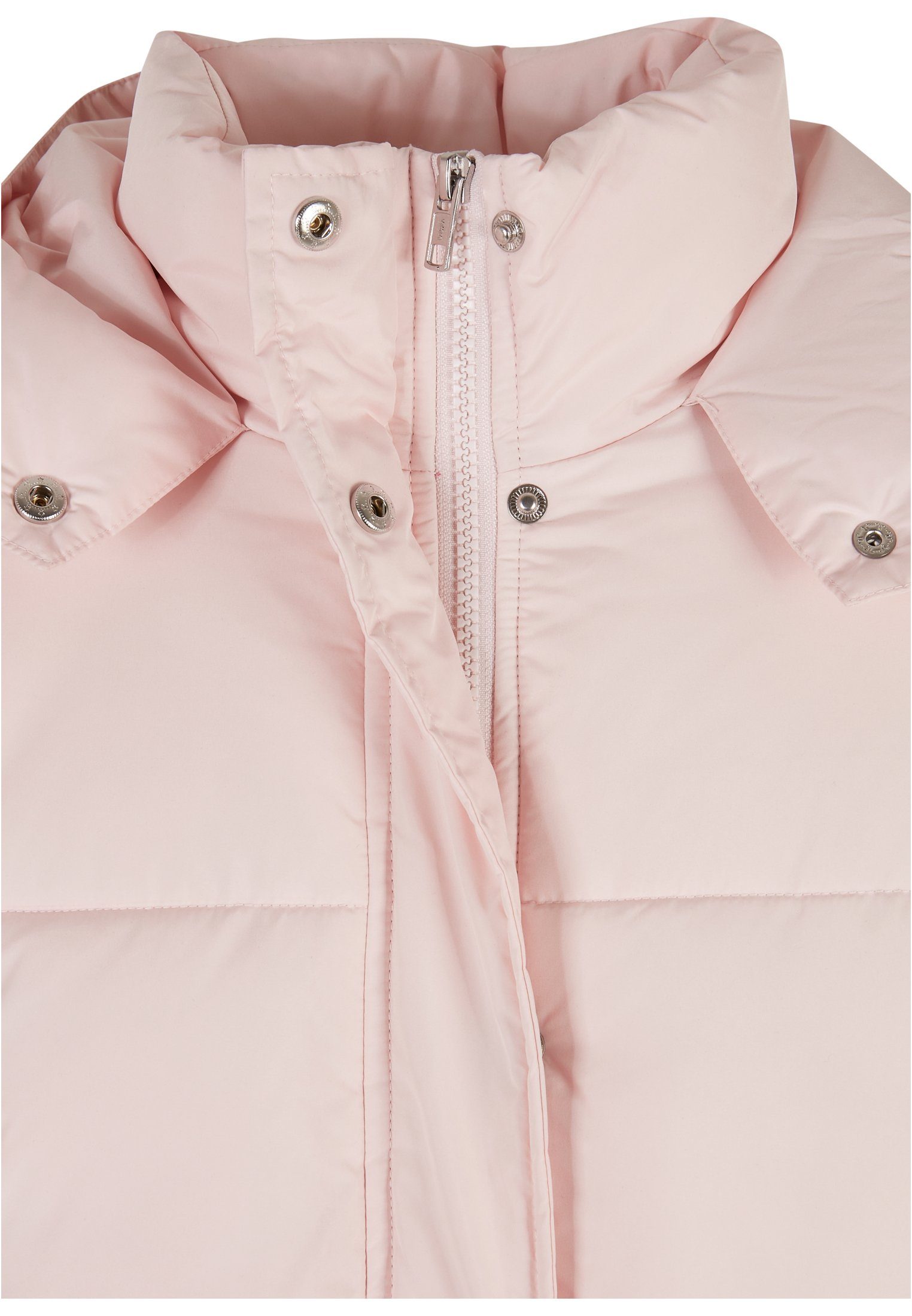 URBAN CLASSICS Winterjacke Damen Ladies Jacket Puffer Waisted pink (1-St)