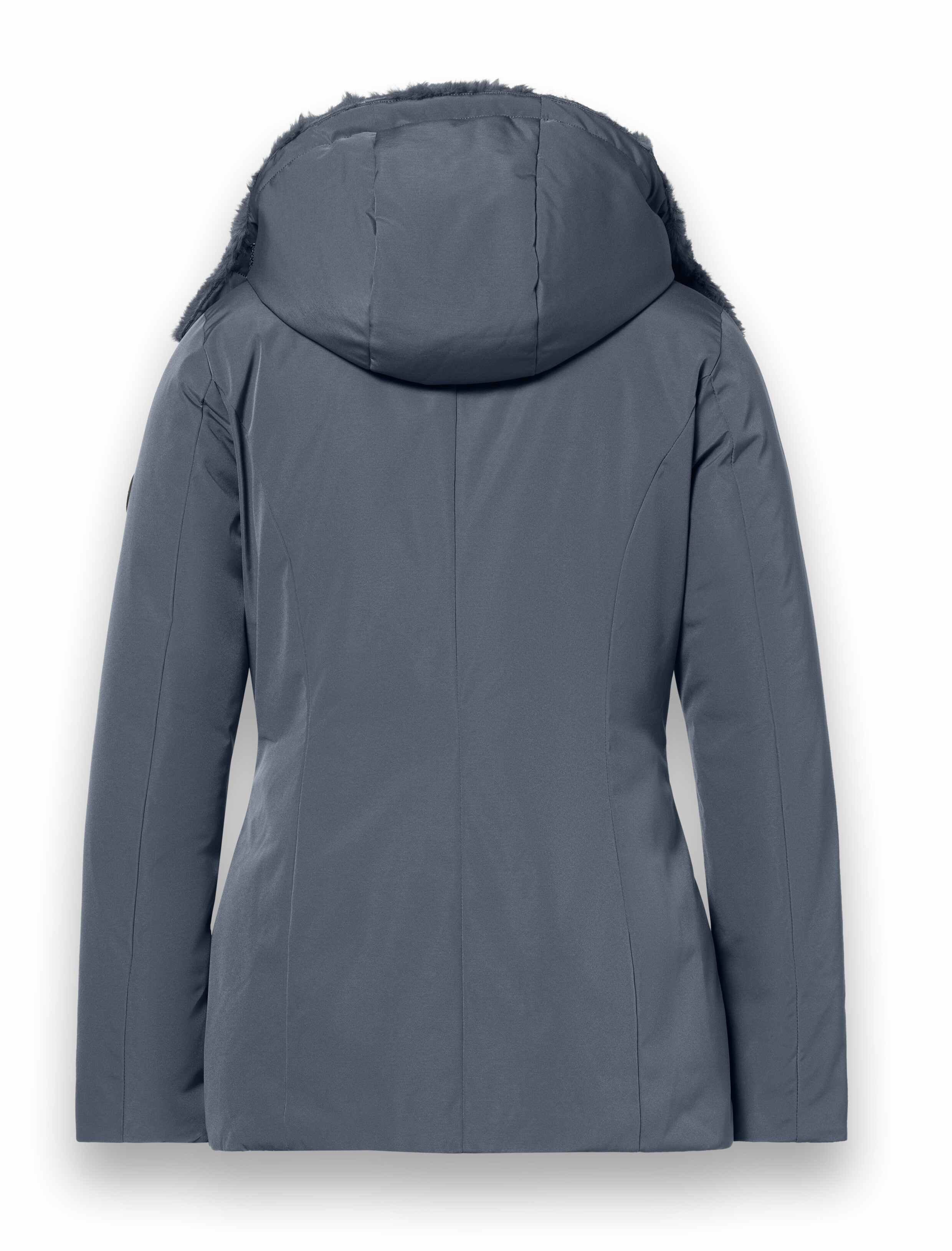 District Winterjacke Eclipse mit Kapuze (Mantel, winddicht, wasserabweisend) grau Damen
