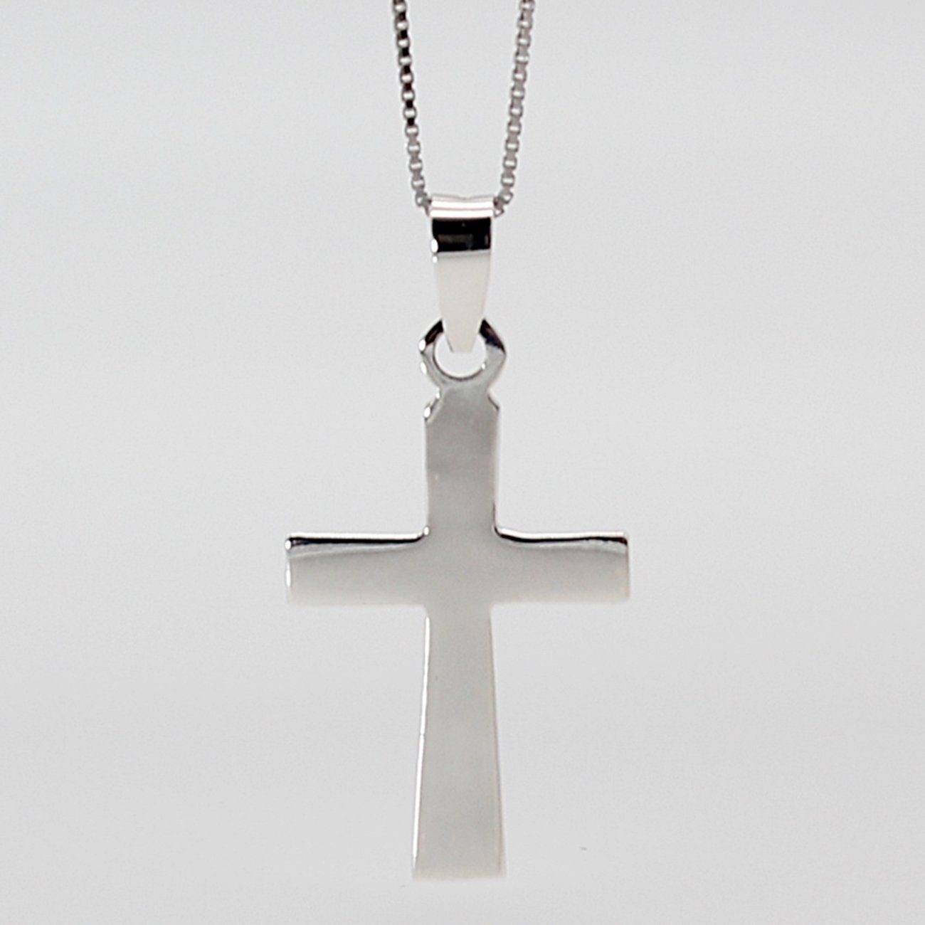ELLAWIL Silberkette Kreuzkette Silberkette mit Kreuz Anhänger Halskette  Damen Herren (Kettenlänge 50 cm, Sterling Silber 925), inklusive  Geschenkschachtel