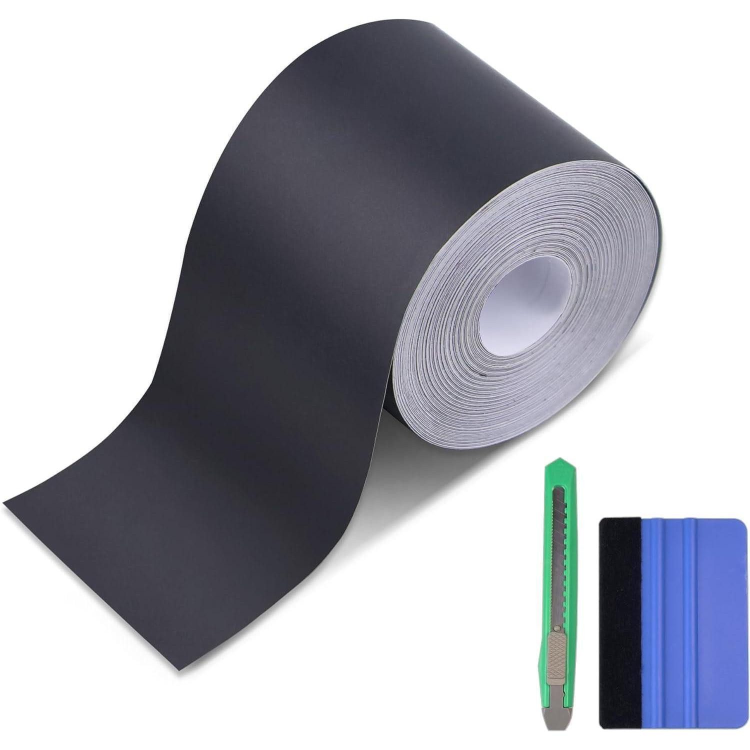 LuxusKollektion Ladekantenschutzfolie Ladekantenschutzfolie schwarz selbstklebend Matte Schwarz 900X10CM