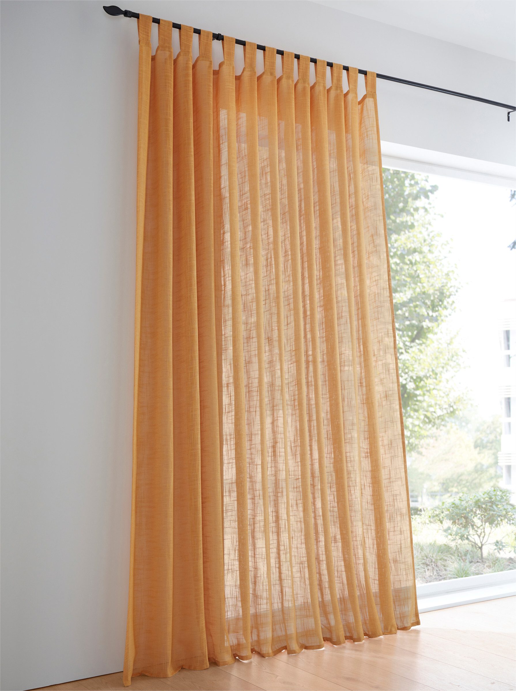 heine Gardine Dekostore (1 St), Schlaufen, halbtransparent, Fensterdekorati günstig online kaufen