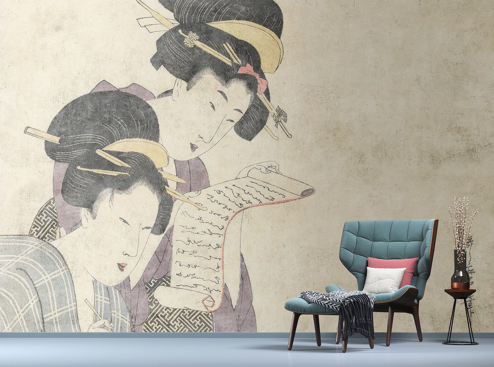 Wand by living glatt, Fototapete walls beige1 Walls Osaka, Vlies, Patel