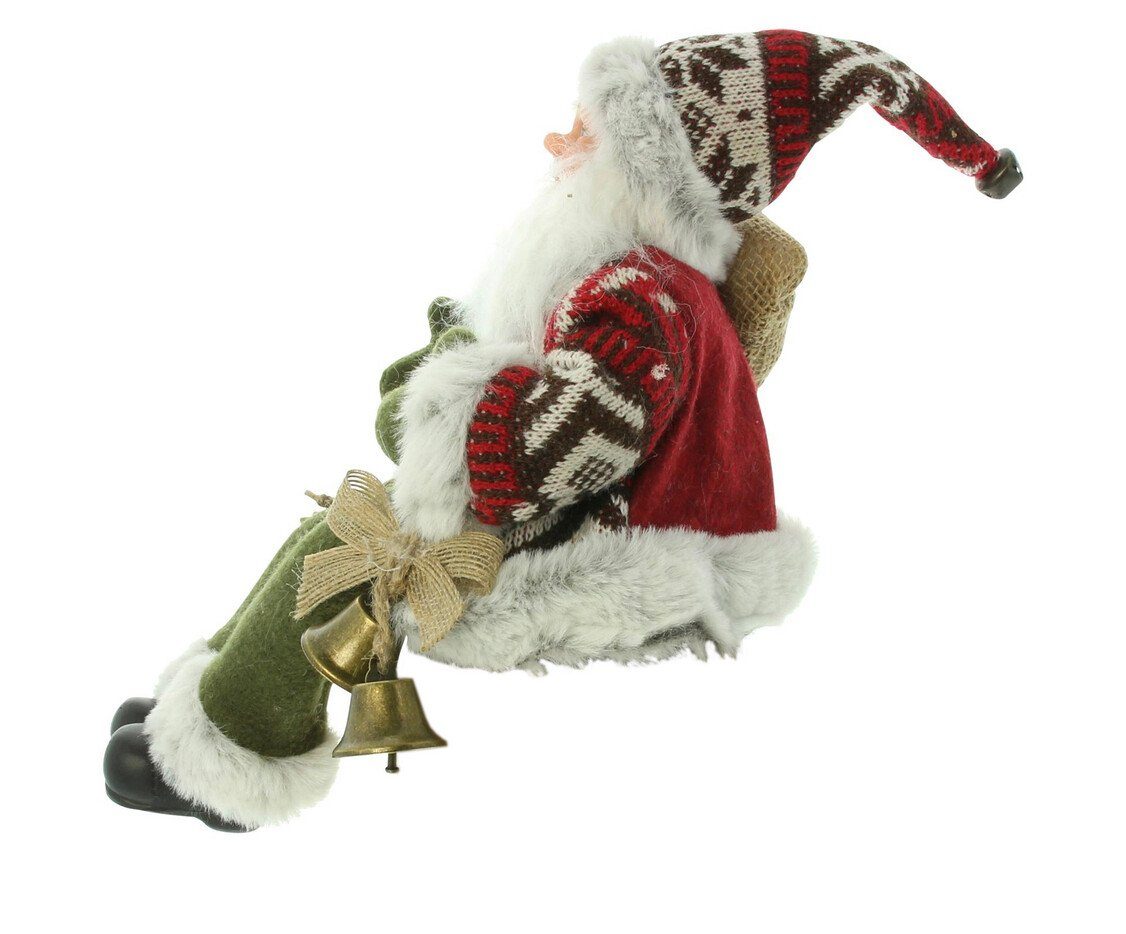 Home-trends24.de Kantenhocker Kantenhocker Santa Weihnachtsmann Figur Weihnachtsdeko Deko